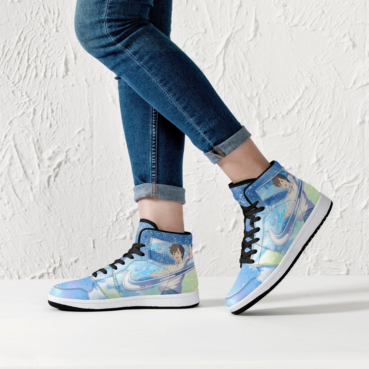 Hina Amano and Hodaka Morishima Weathering with You Mid 1 Basketball Shoes