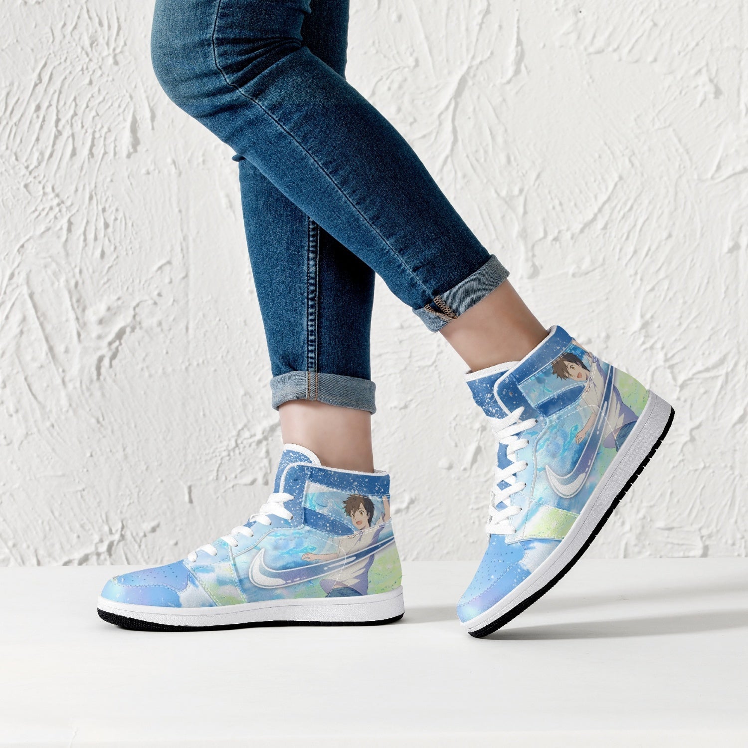 Hina Amano and Hodaka Morishima Weathering with You Mid 1 Basketball Shoes
