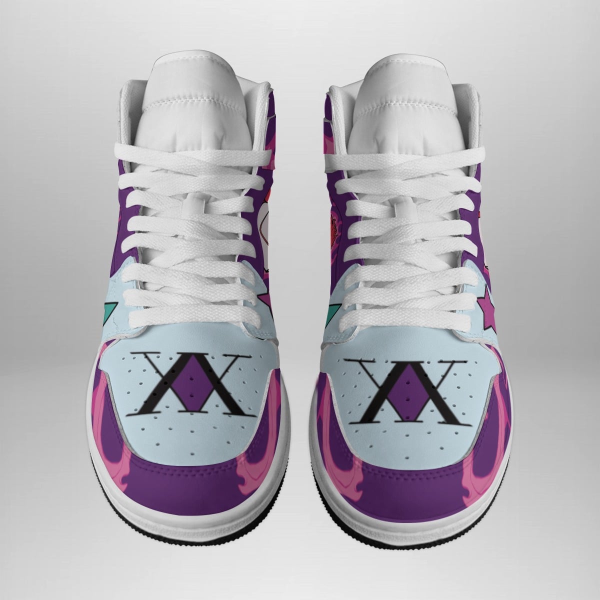 Hisoka Aura Basketball Shoes for Hunter X Hunter Fans  Mid 1 Shonen Sneakers