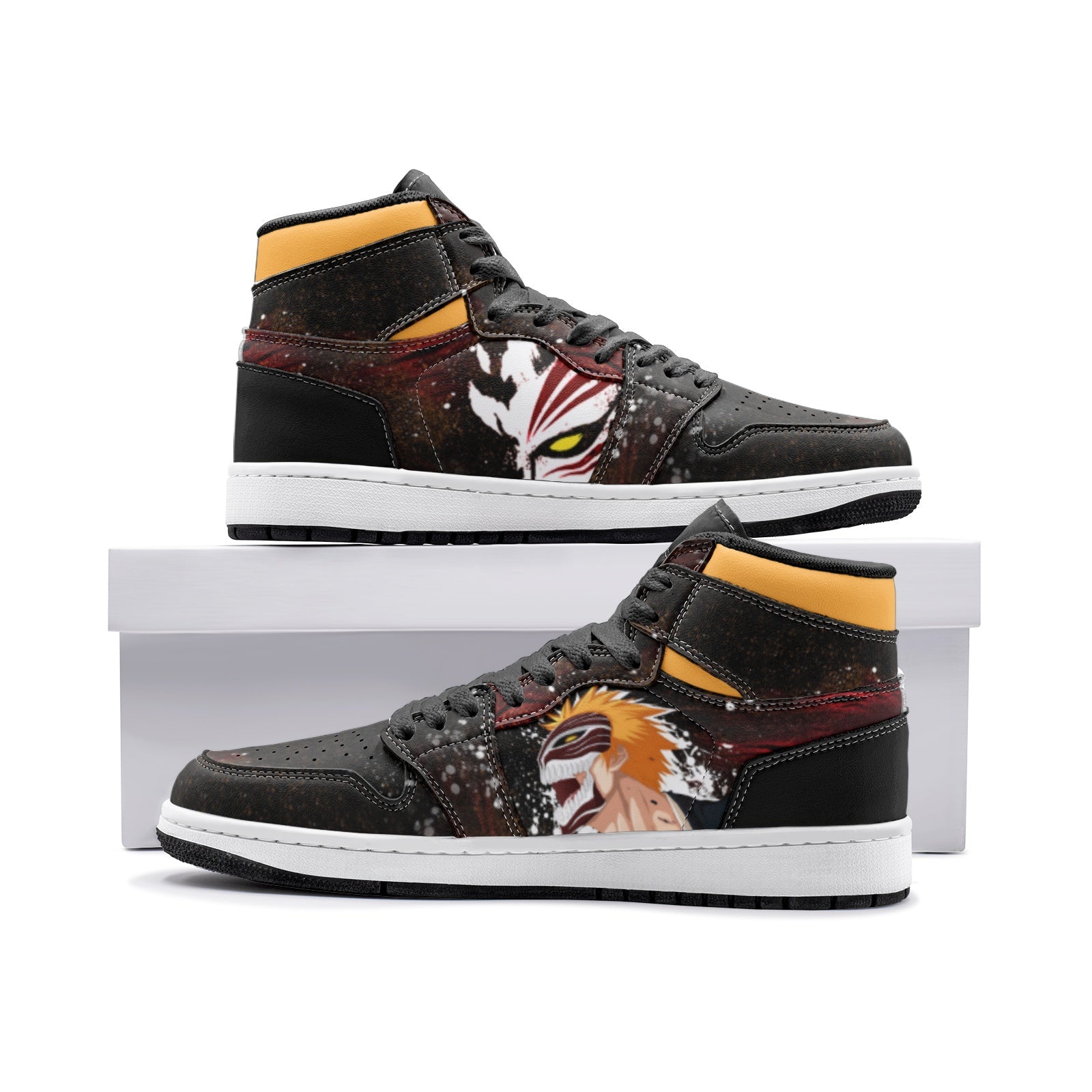 Hollow Ichigo Bleach Mid 1 Basketball Shoes