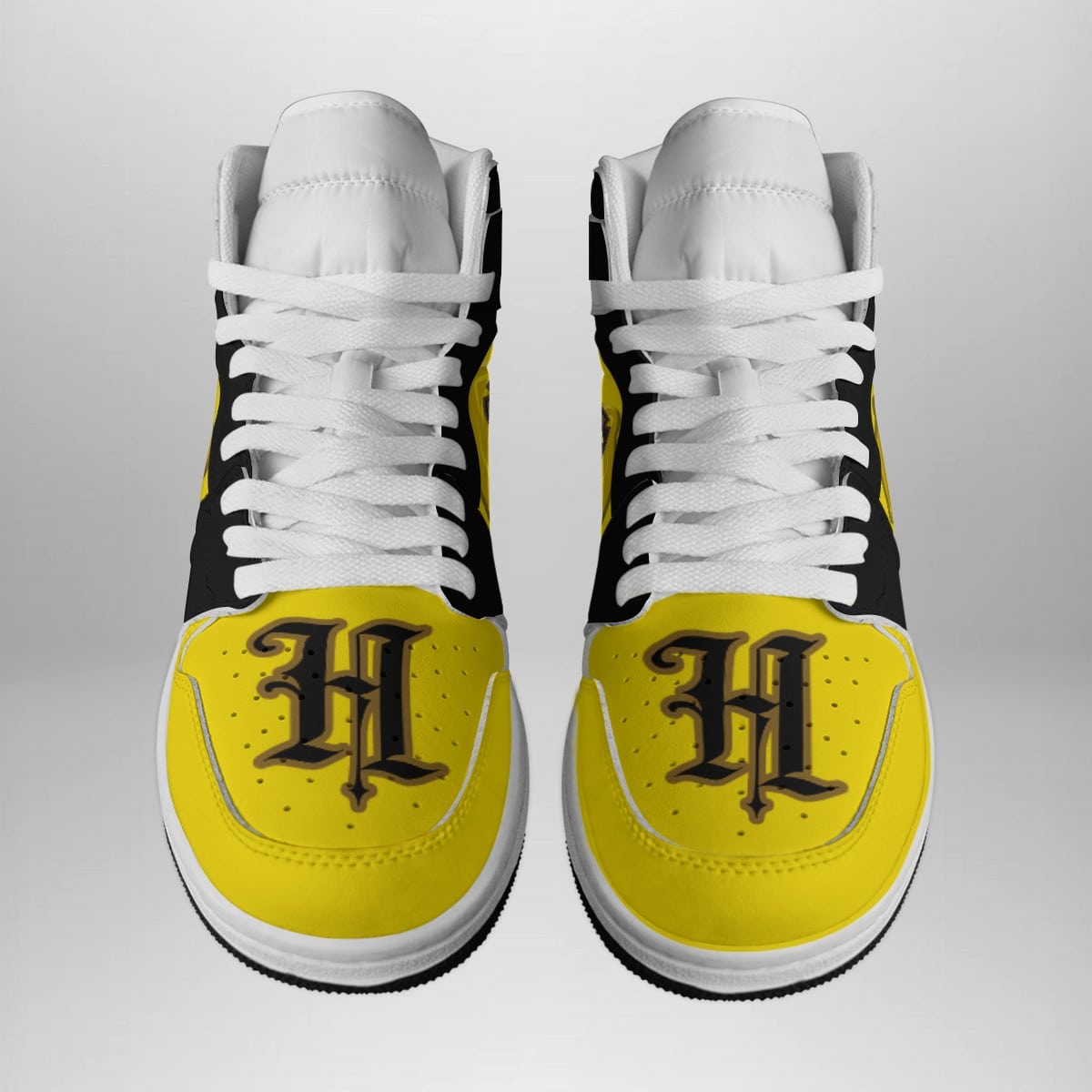 Hufflepuff Harry Potter Shonen Mid 1 Basketball Shoes for Wizards and Muggles