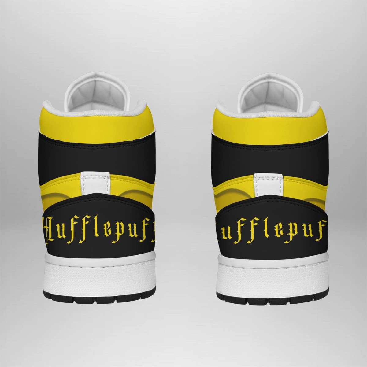 Hufflepuff Harry Potter Shonen Mid 1 Basketball Shoes for Wizards and Muggles