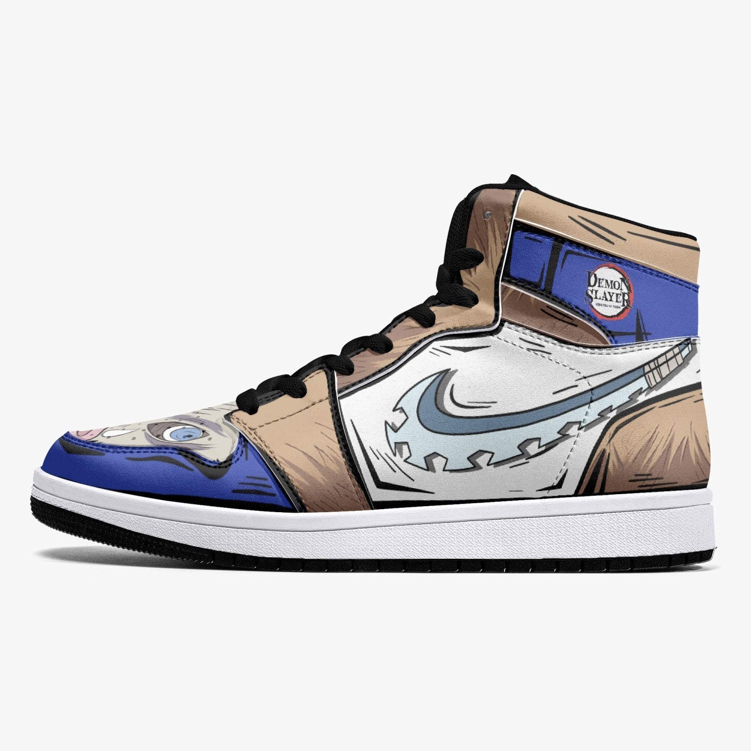 Inosuke Hashibira Demon Slayer Mid 1 Basketball Shoes