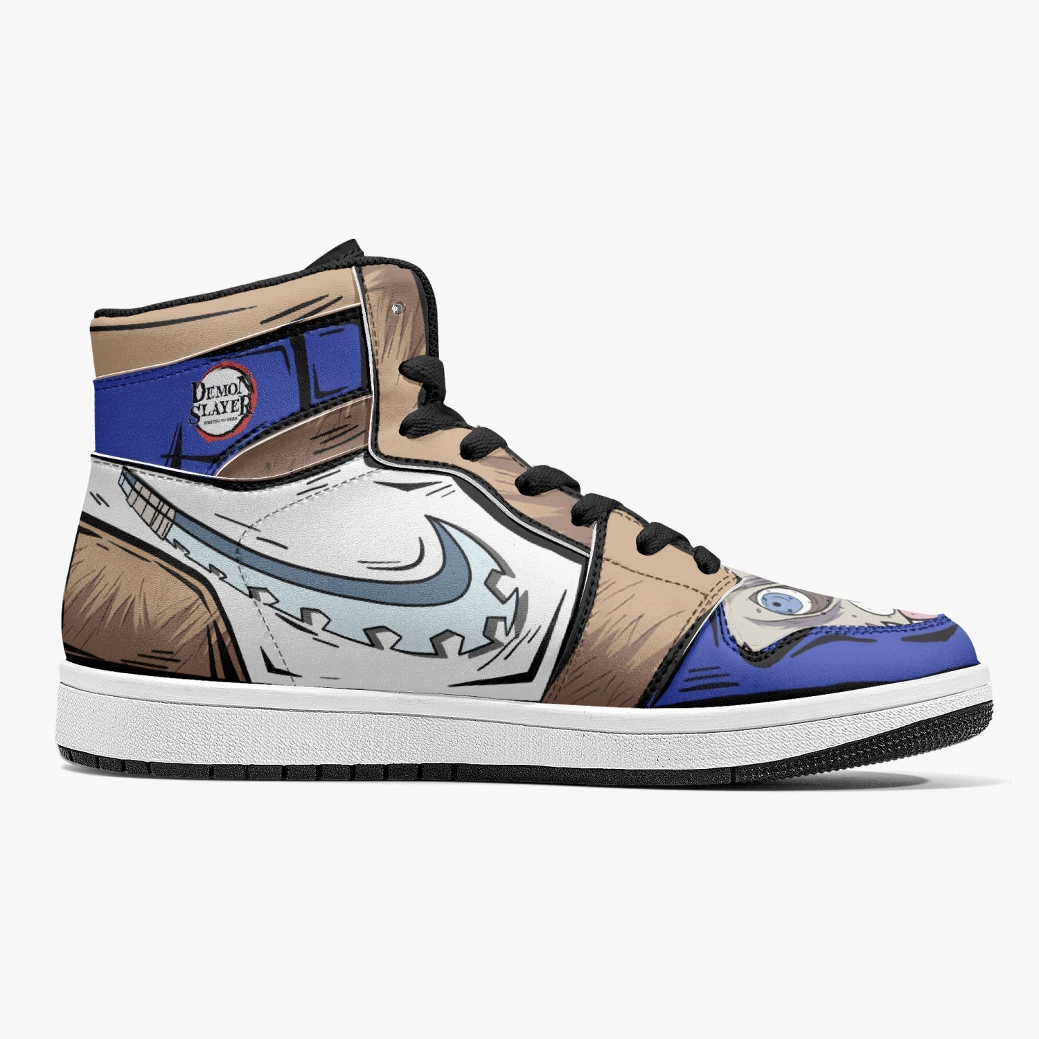 Inosuke Hashibira Demon Slayer Mid 1 Basketball Shoes