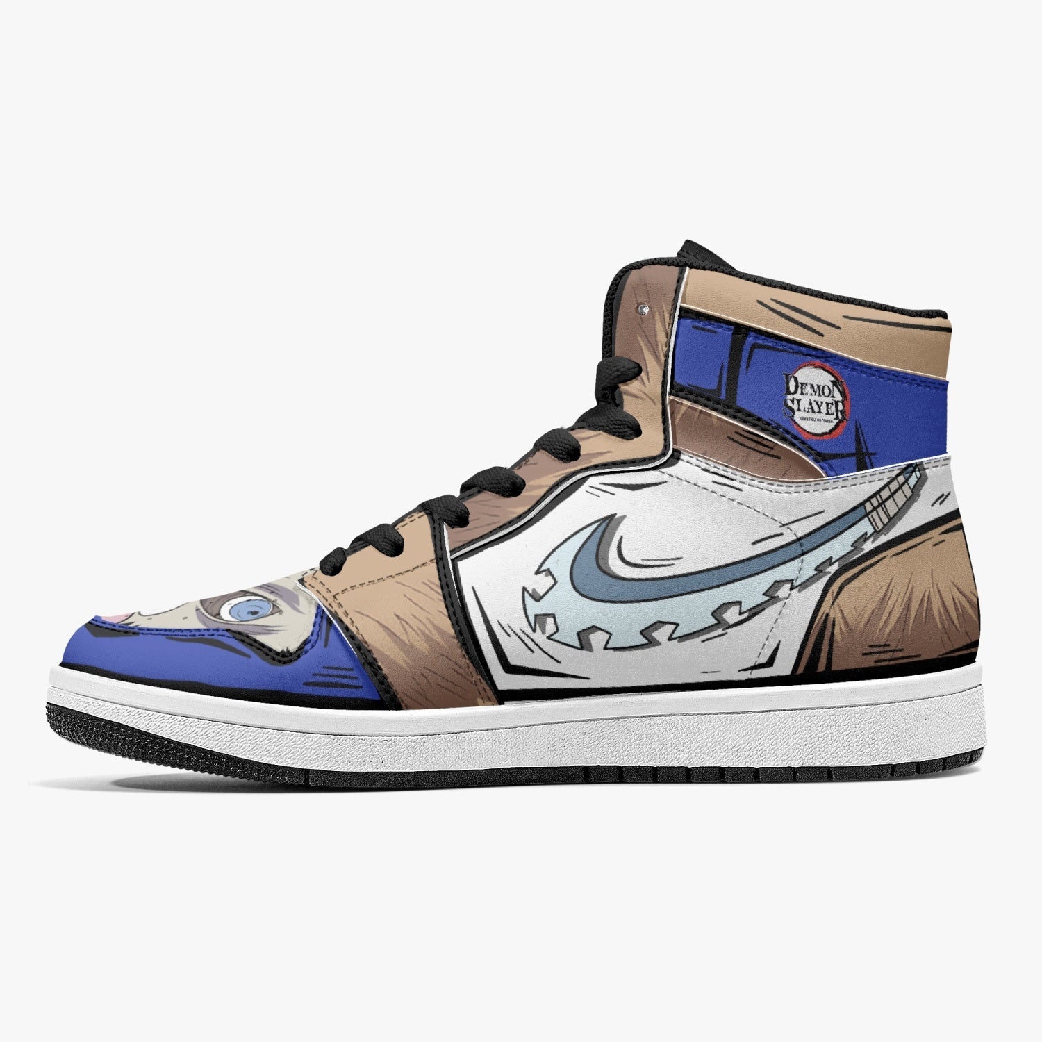 Inosuke Hashibira Demon Slayer Mid 1 Basketball Shoes