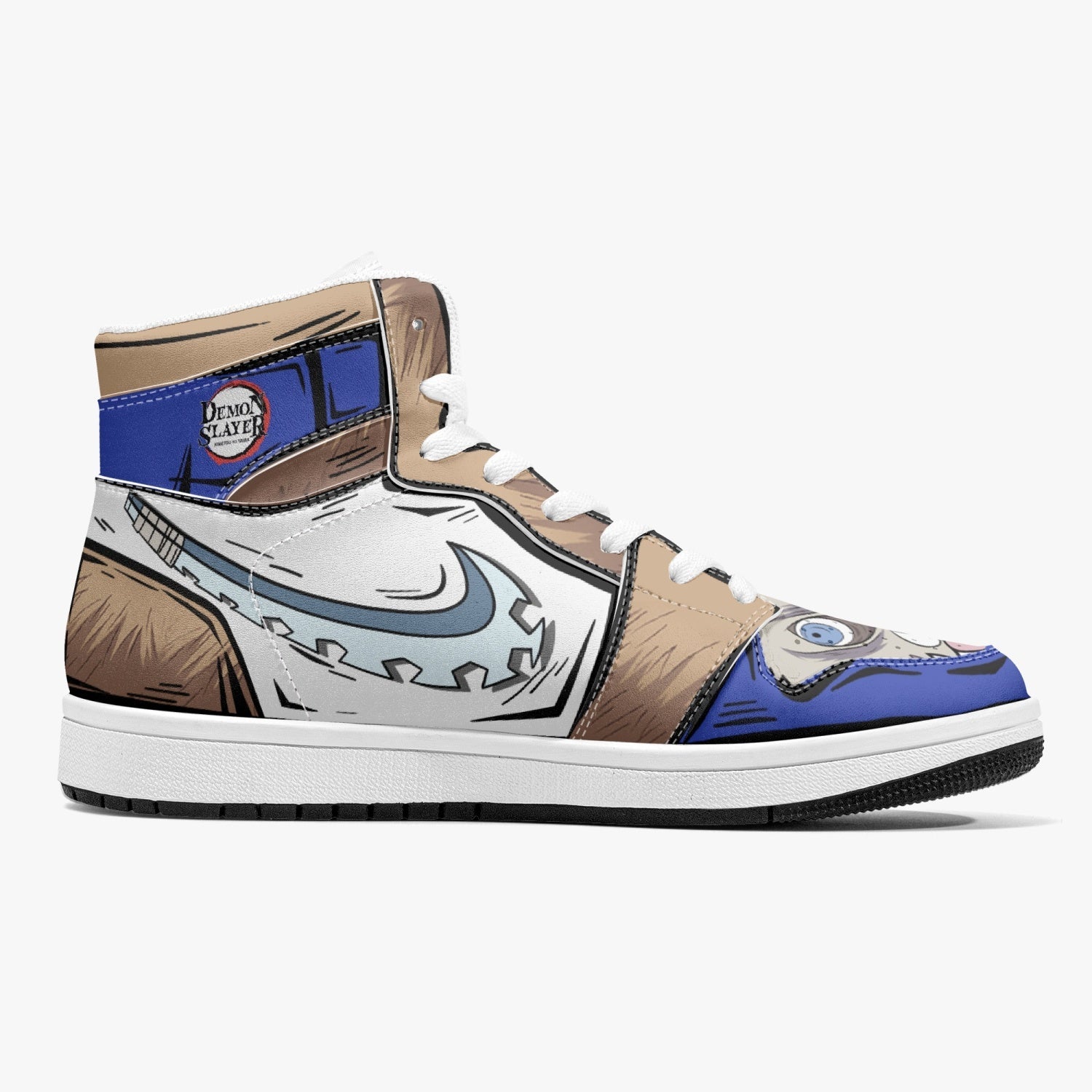 Inosuke Hashibira Demon Slayer Mid 1 Basketball Shoes