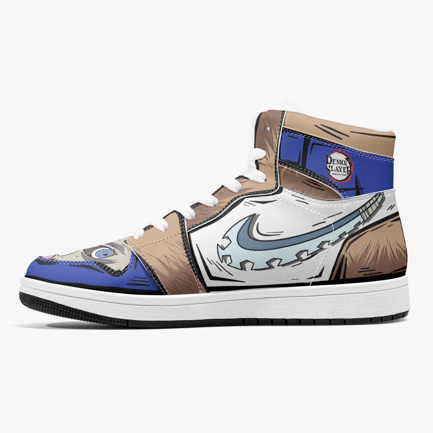 Inosuke Hashibira Demon Slayer Mid 1 Basketball Shoes