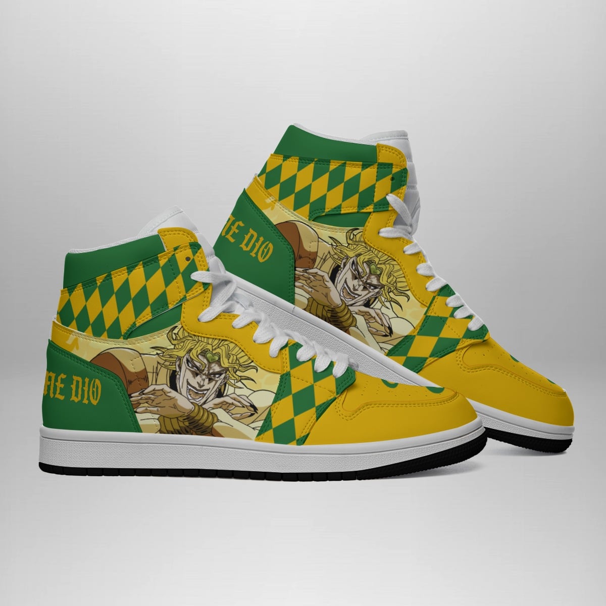 It Was Me Dio Jojo's Bizarre Adventure Shonen Mid 1 Retro Basketball Shoes for Fans