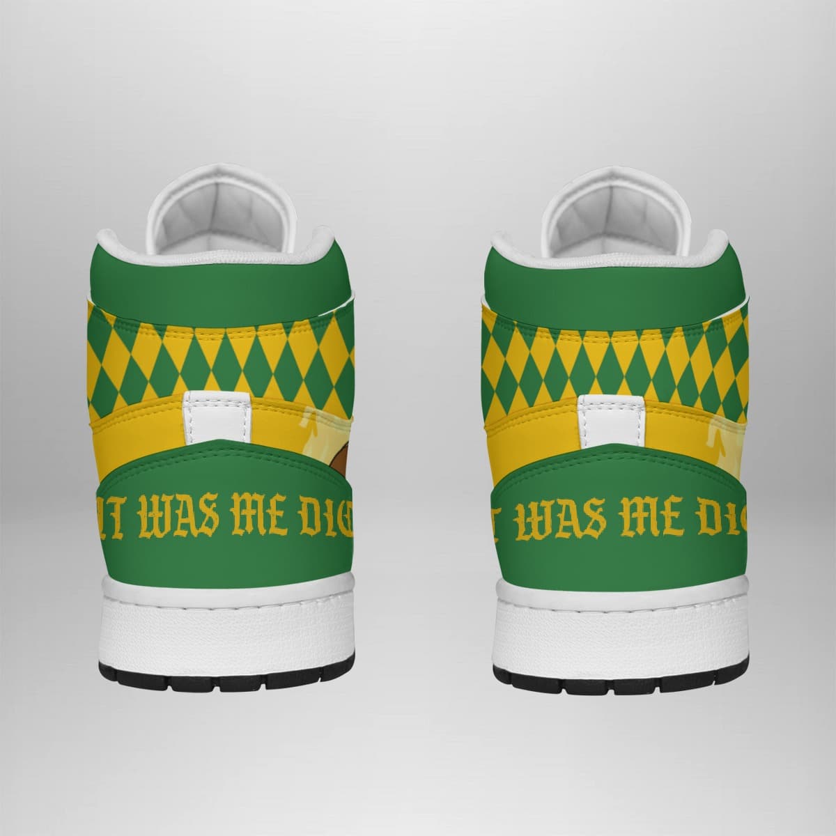 It Was Me Dio Jojo's Bizarre Adventure Shonen Mid 1 Retro Basketball Shoes for Fans