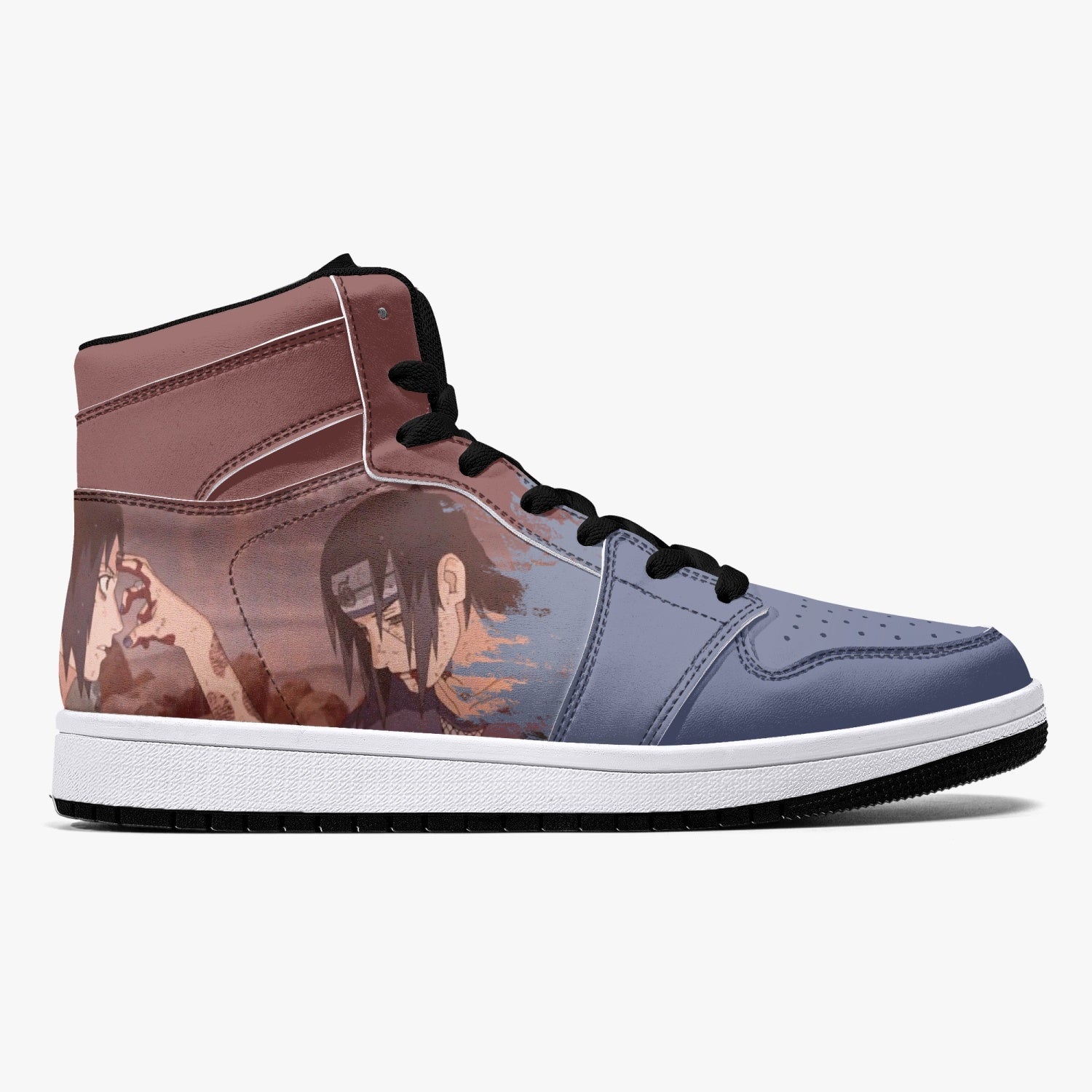 Itachi and Sasuke Clan Ninja Mid 1 Basketball Shoes
