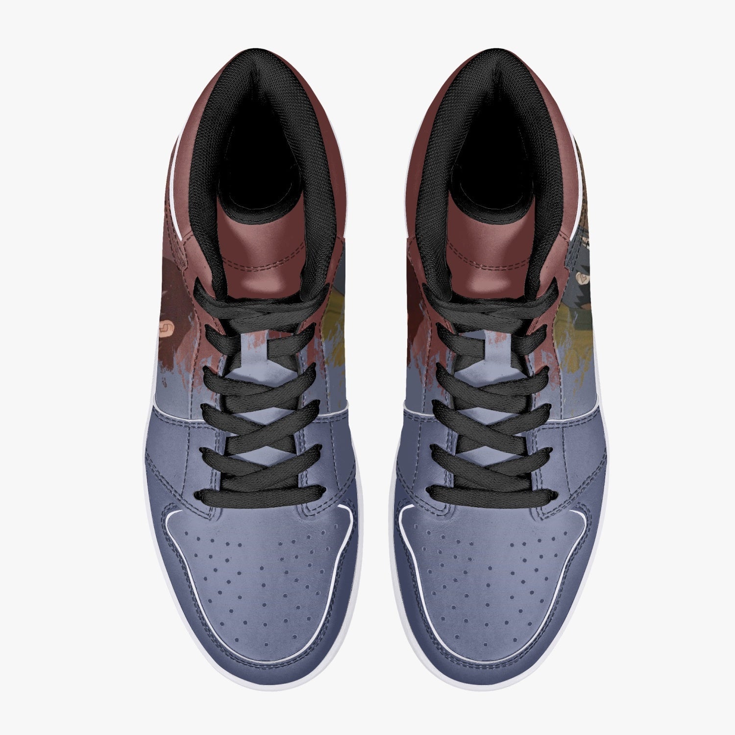 Itachi and Sasuke Clan Ninja Mid 1 Basketball Shoes