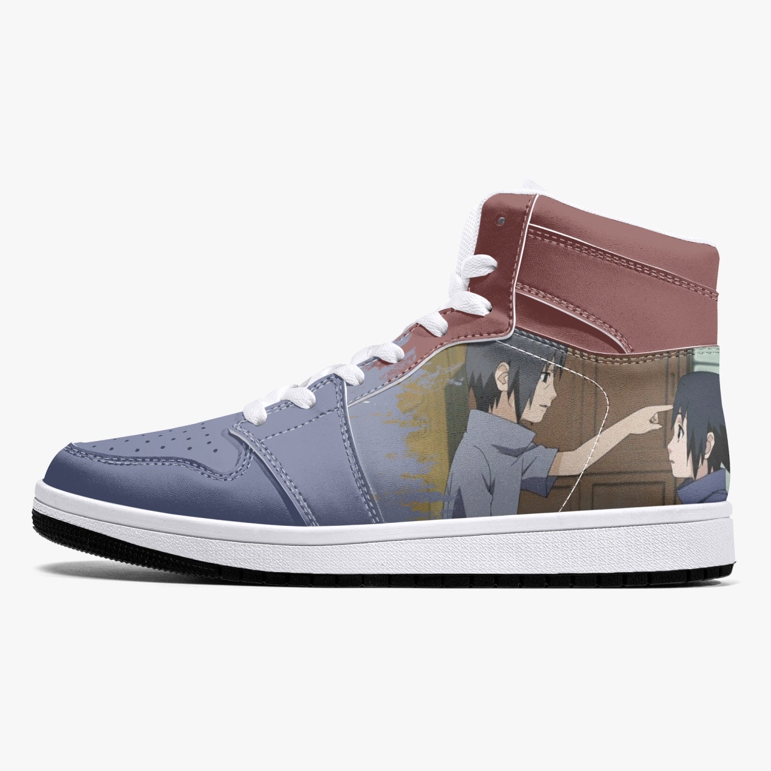 Itachi and Sasuke Clan Ninja Mid 1 Basketball Shoes