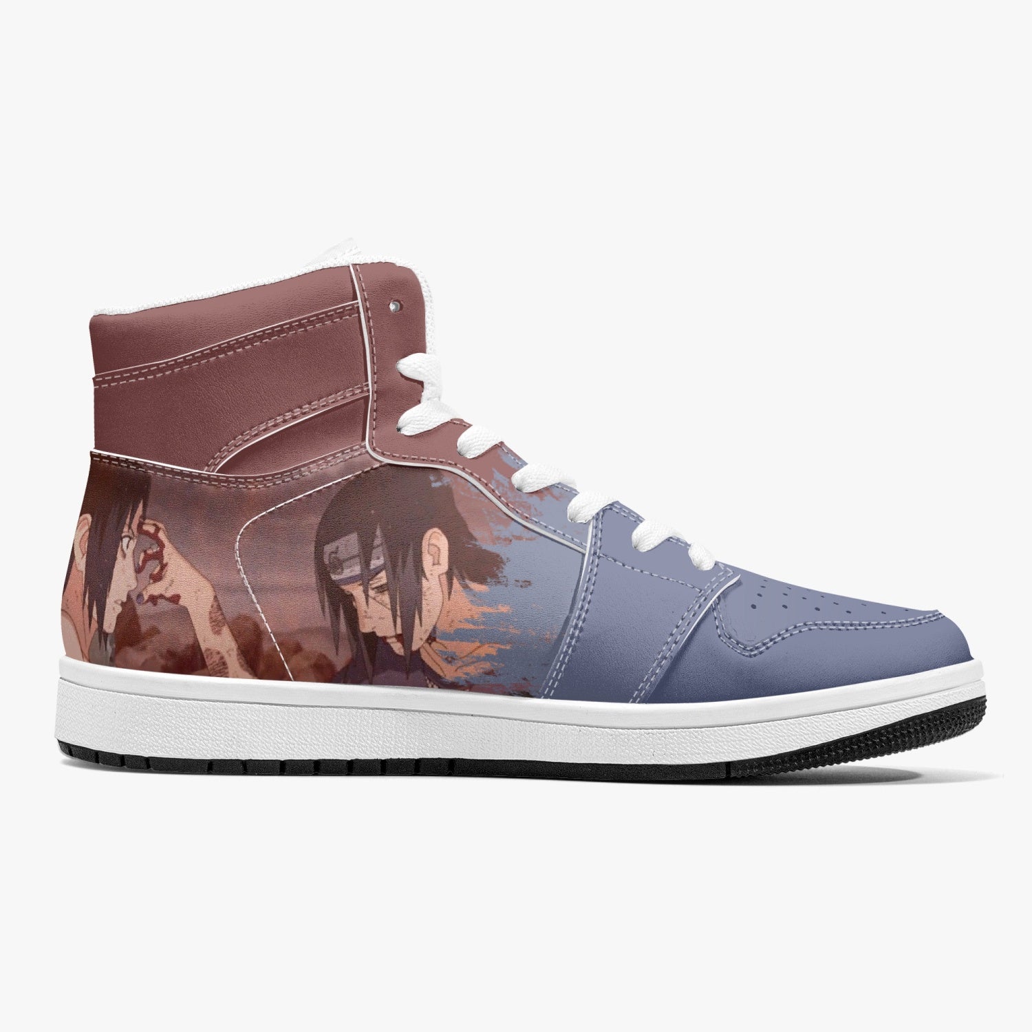 Itachi and Sasuke Clan Ninja Mid 1 Basketball Shoes