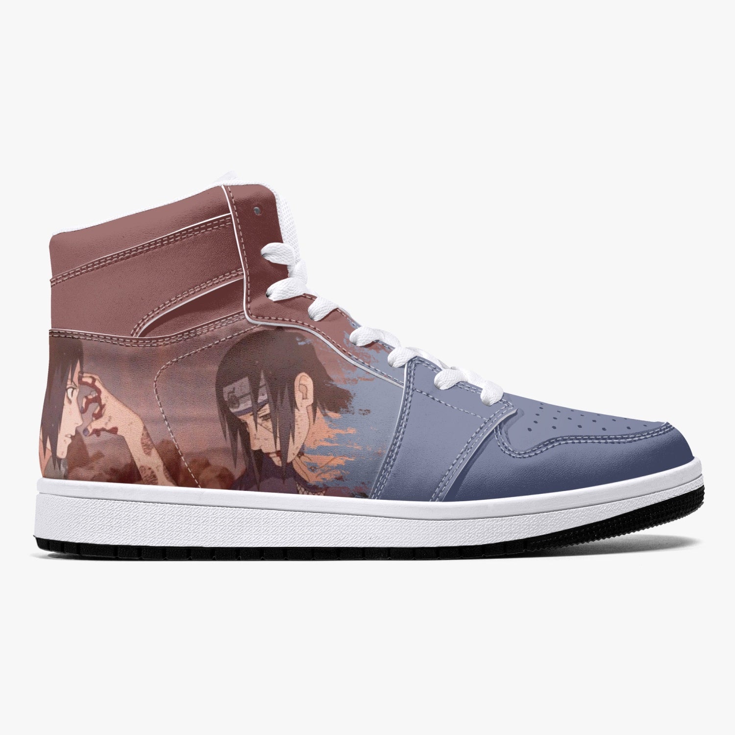 Itachi and Sasuke Clan Ninja Mid 1 Basketball Shoes