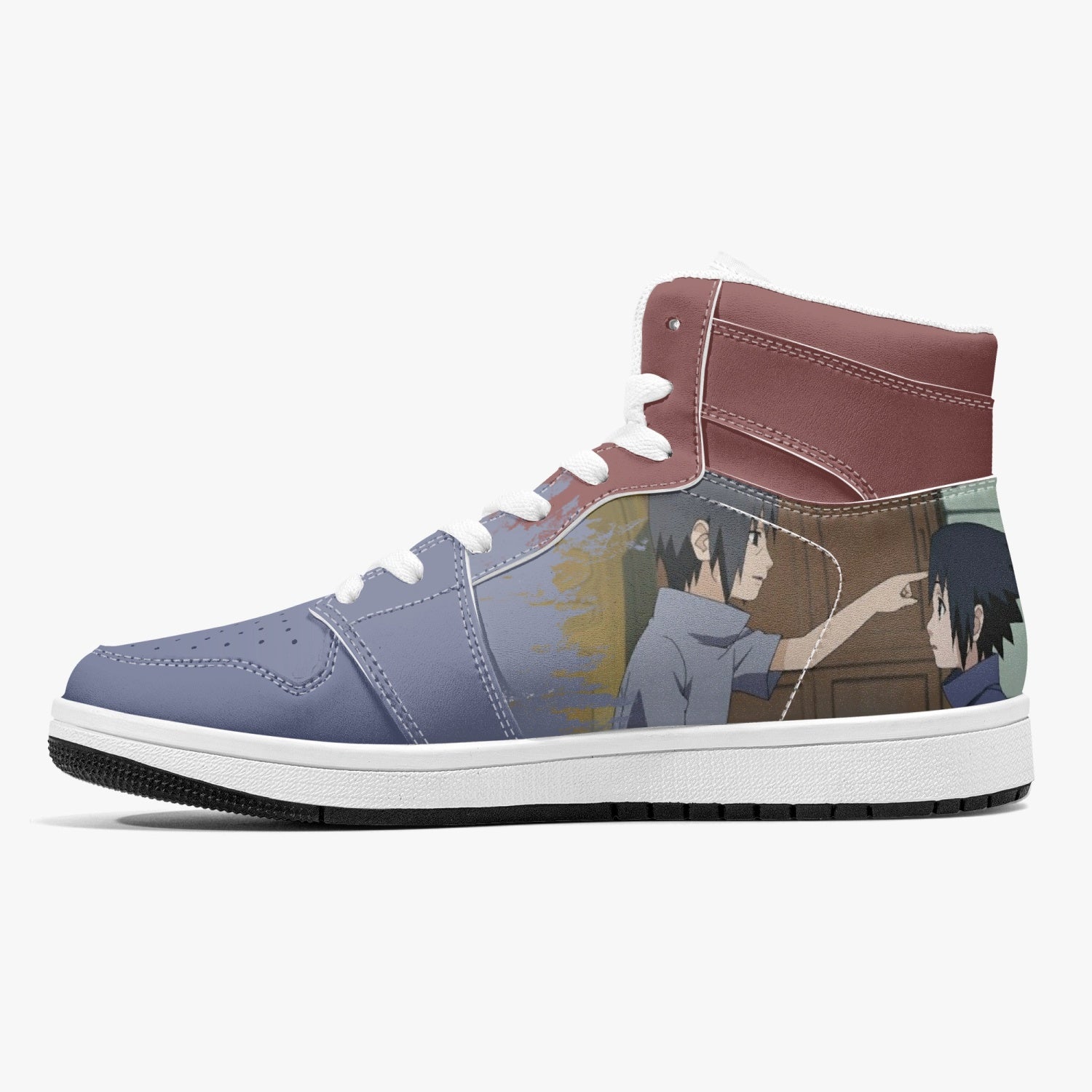 Itachi and Sasuke Clan Ninja Mid 1 Basketball Shoes