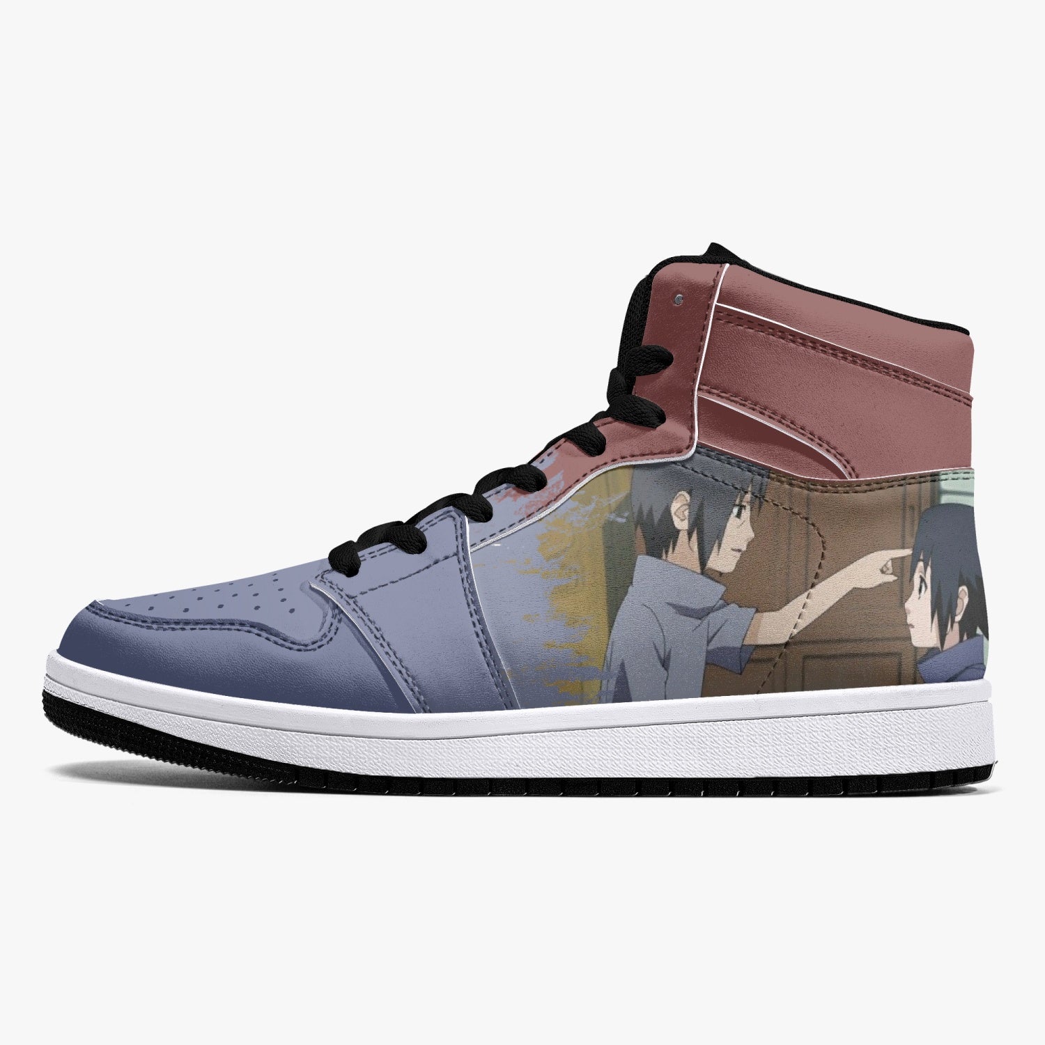 Itachi and Sasuke Clan Ninja Mid 1 Basketball Shoes