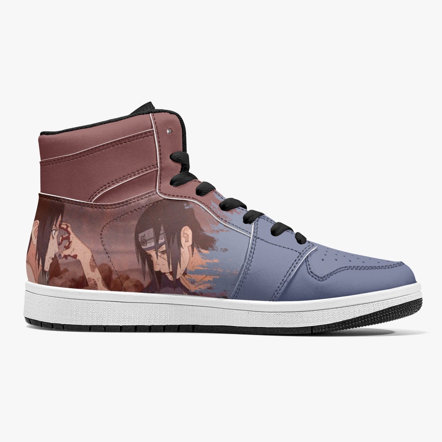 Itachi and Sasuke Clan Ninja Mid 1 Basketball Shoes