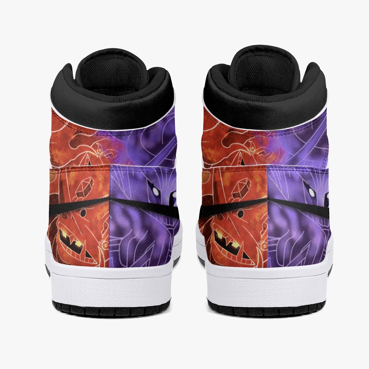 Itachi and Sasuke Uchiha Susano Naruto Mid 1 Basketball Shoes