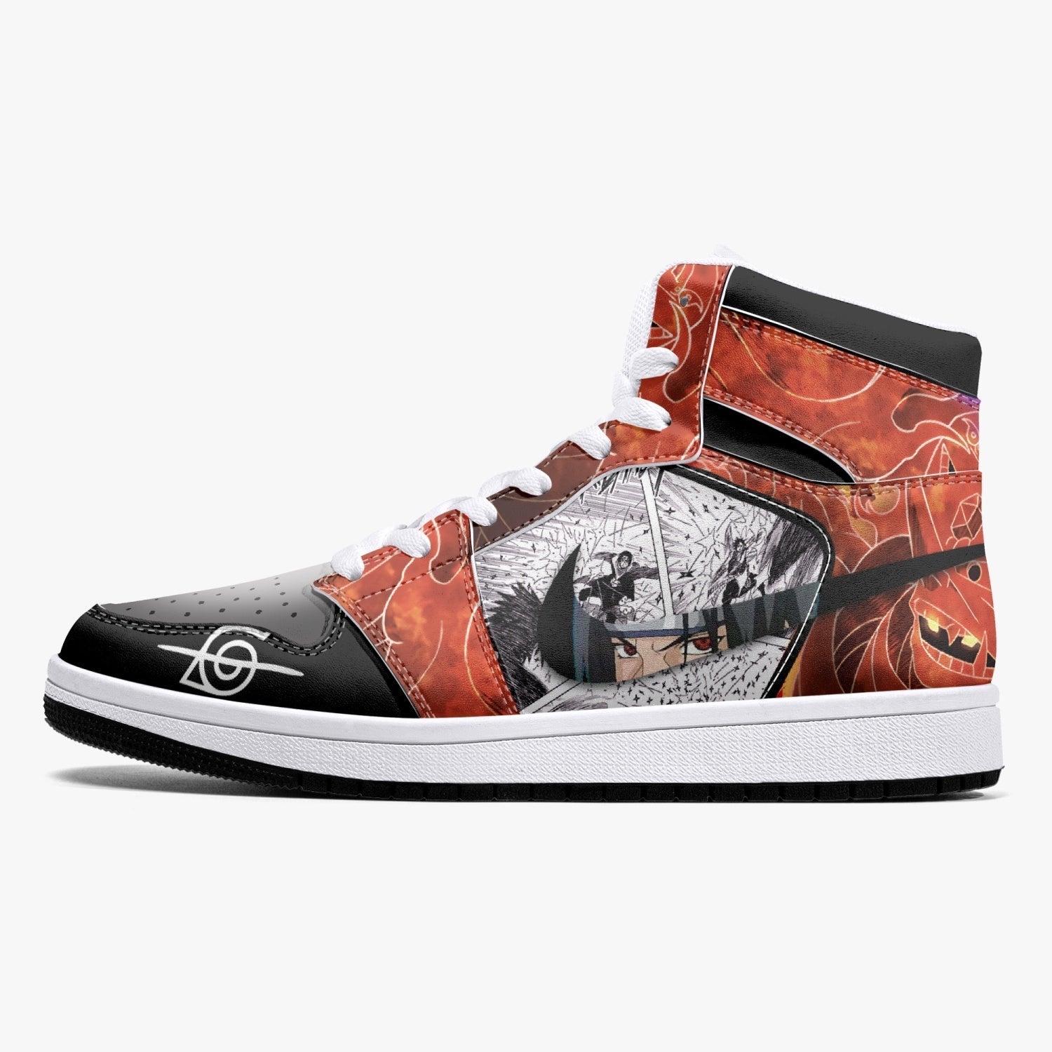 Itachi and Sasuke Uchiha Susano Naruto Mid 1 Basketball Shoes