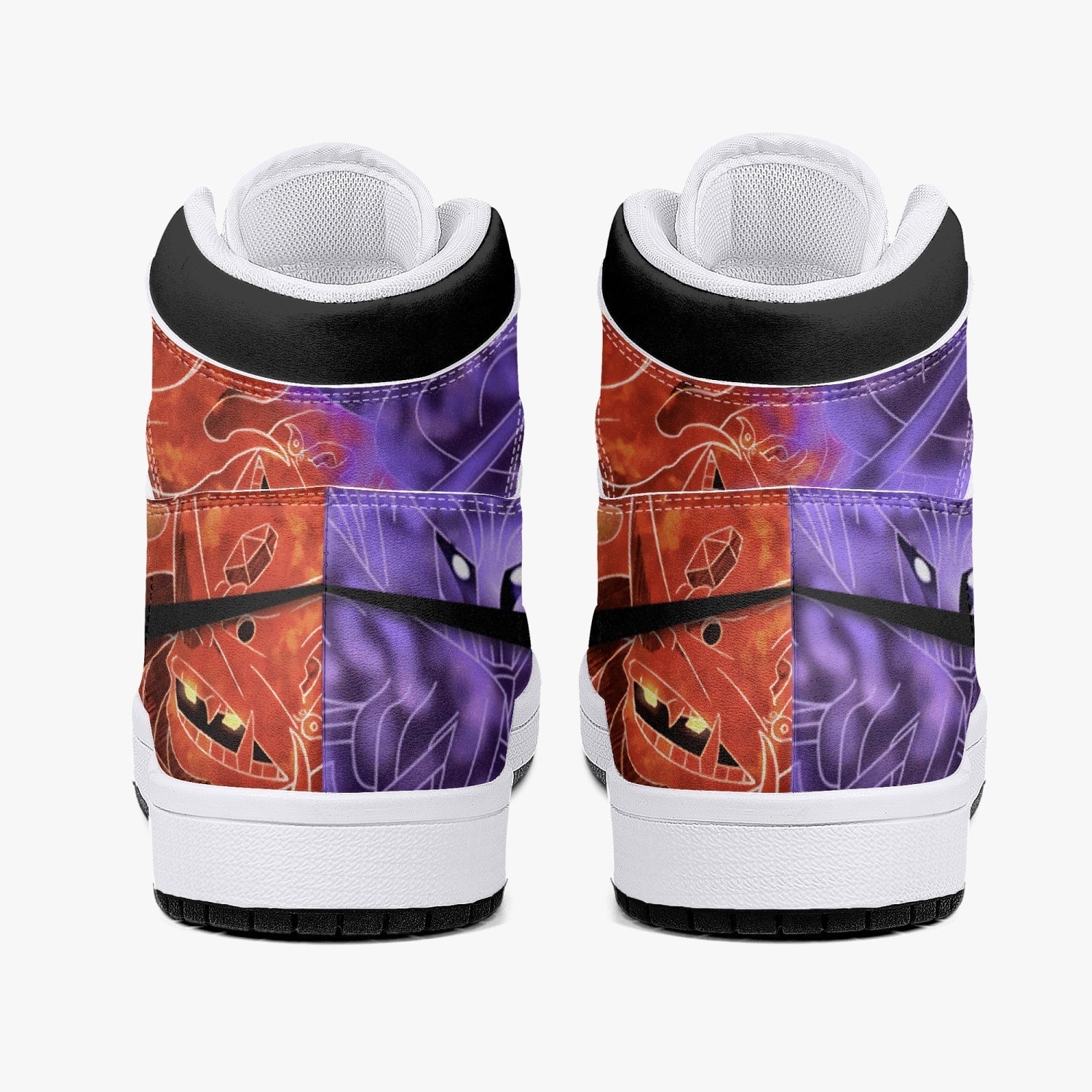 Itachi and Sasuke Uchiha Susano Naruto Mid 1 Basketball Shoes