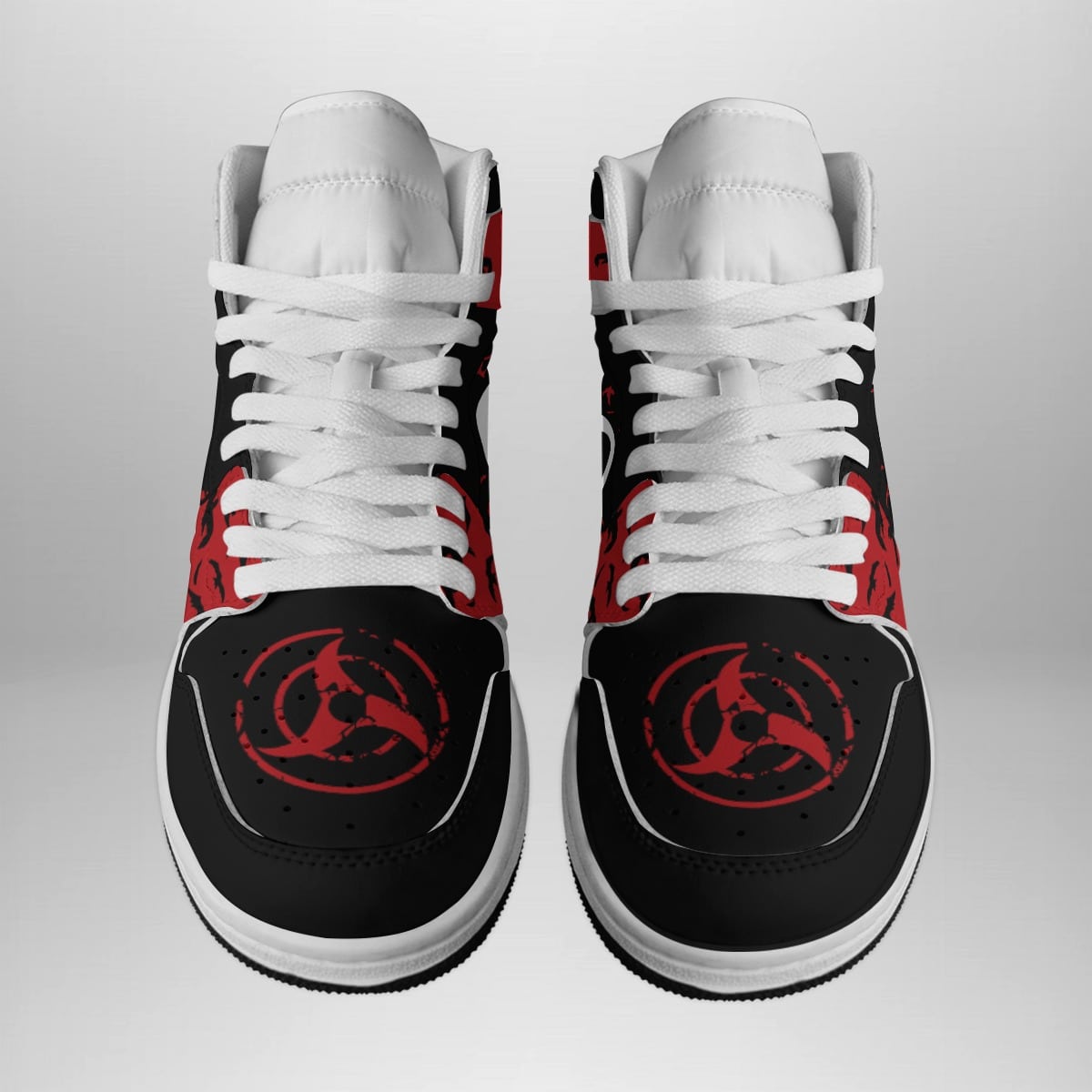 Itachi Crows Naruto Shippuden Shonen Mid 1 Basketball Shoes for Anime Fans