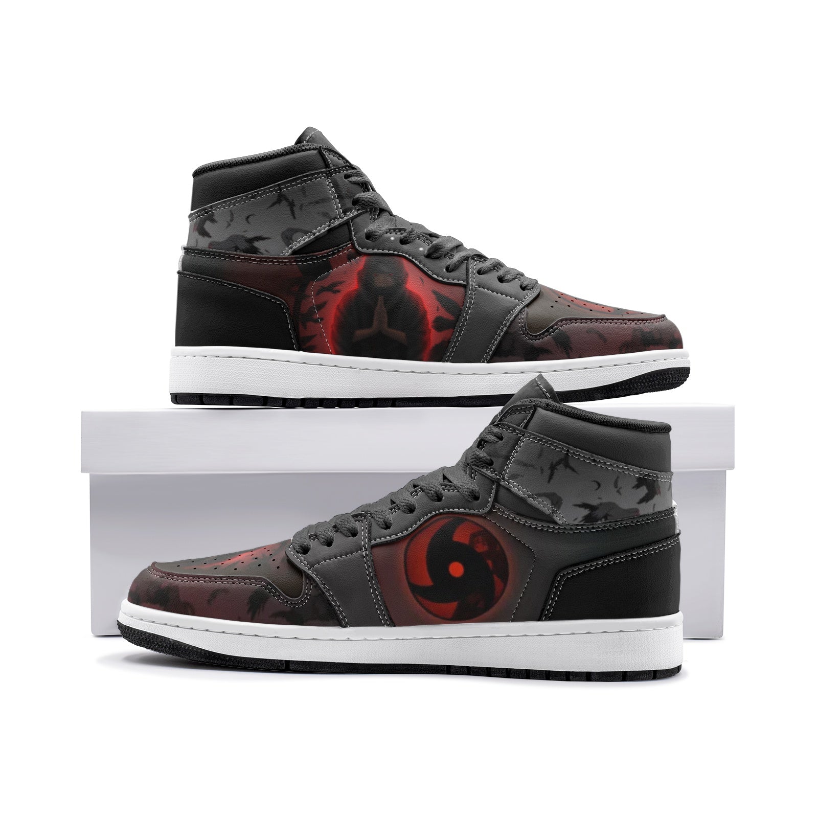 Itachi Uchicha Naruto Mid 1 Basketball Shoes