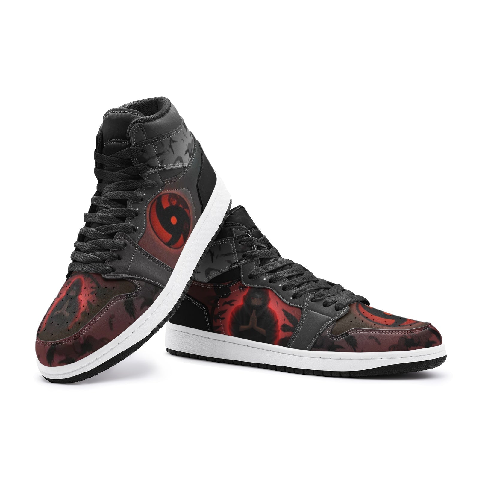 Itachi Uchicha Naruto Mid 1 Basketball Shoes