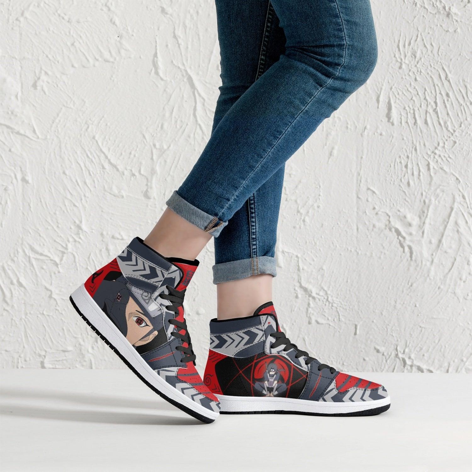 Itachi Uchiha Naruto Mid 1 Basketball Shoes