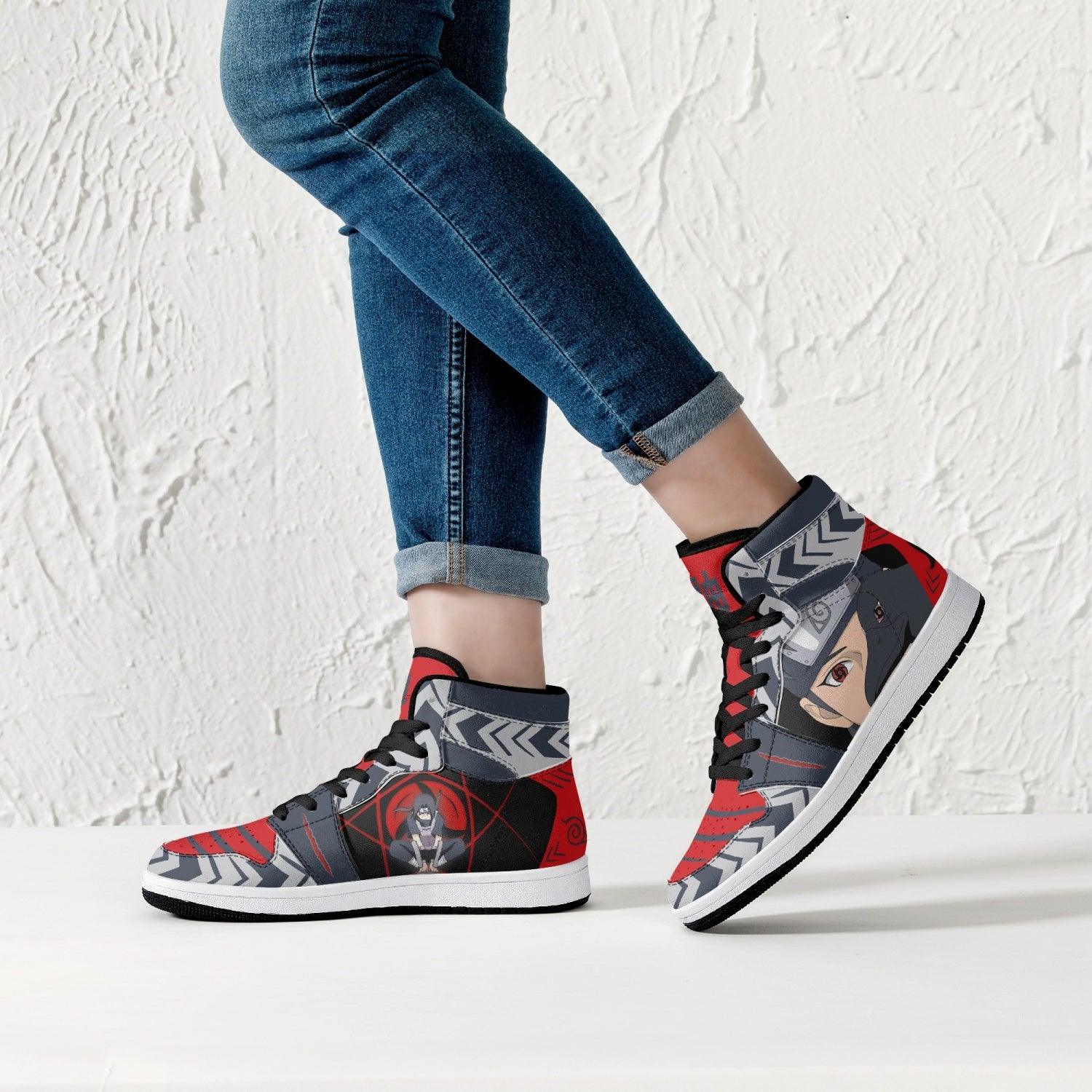 Itachi Uchiha Naruto Mid 1 Basketball Shoes