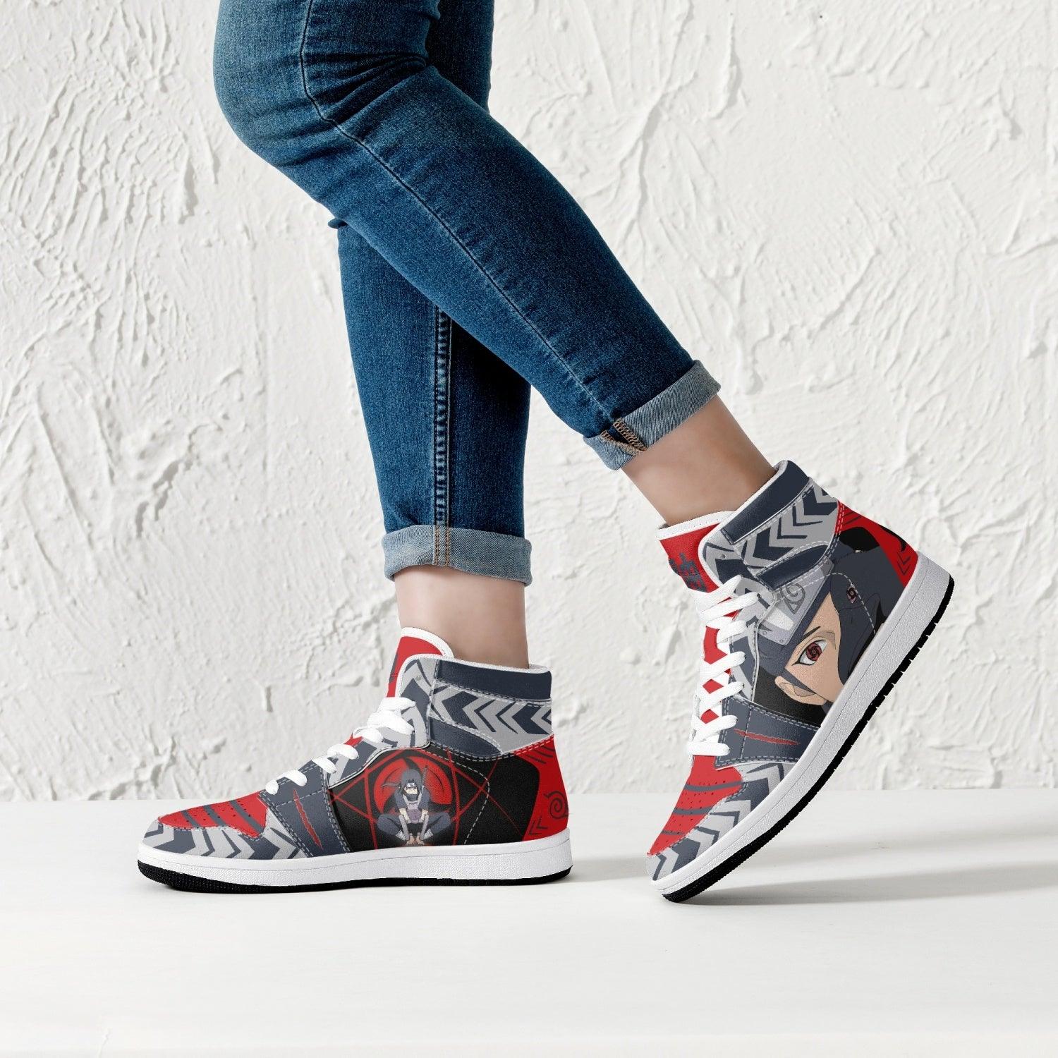 Itachi Uchiha Naruto Mid 1 Basketball Shoes