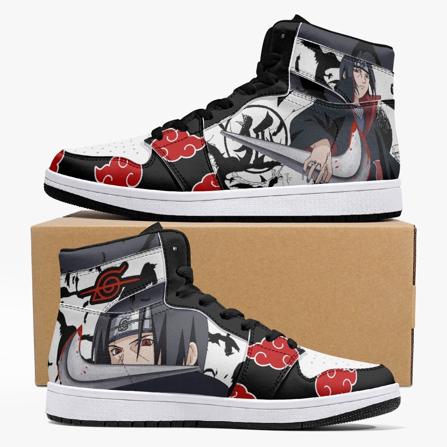 Itachi Uchiha V2 Naruto Mid 1 Basketball Shoes