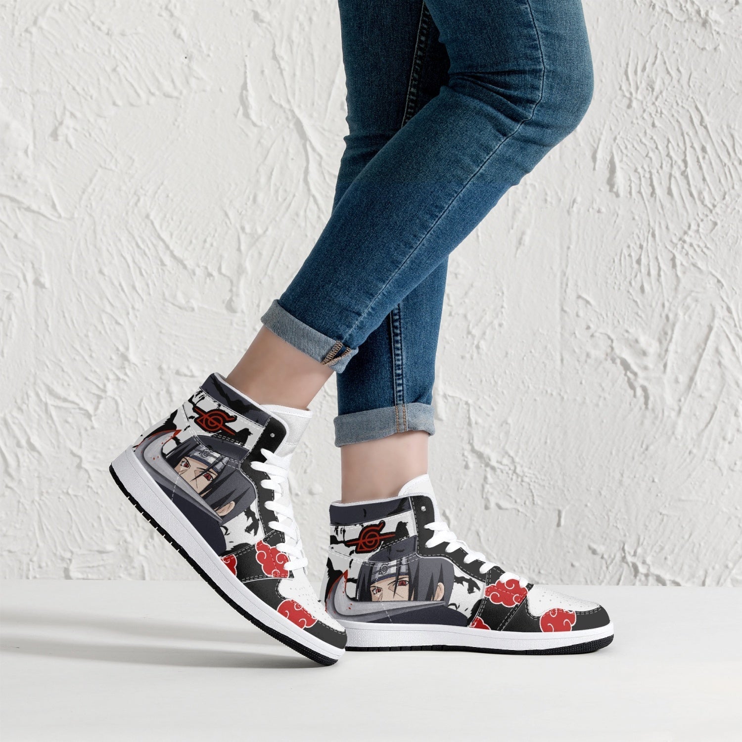 Itachi Uchiha V2 Naruto Mid 1 Basketball Shoes