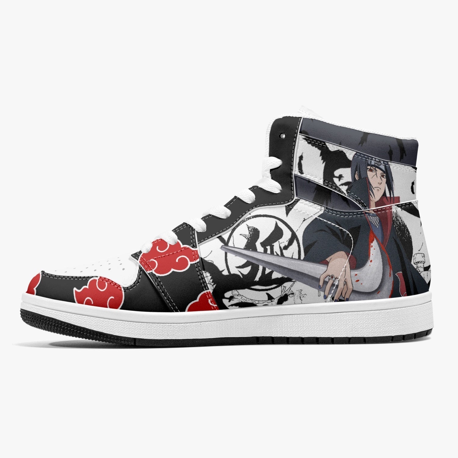 Itachi Uchiha V2 Naruto Mid 1 Basketball Shoes