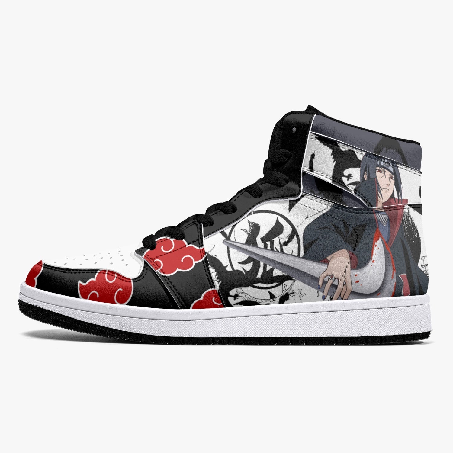 Itachi Uchiha V2 Naruto Mid 1 Basketball Shoes