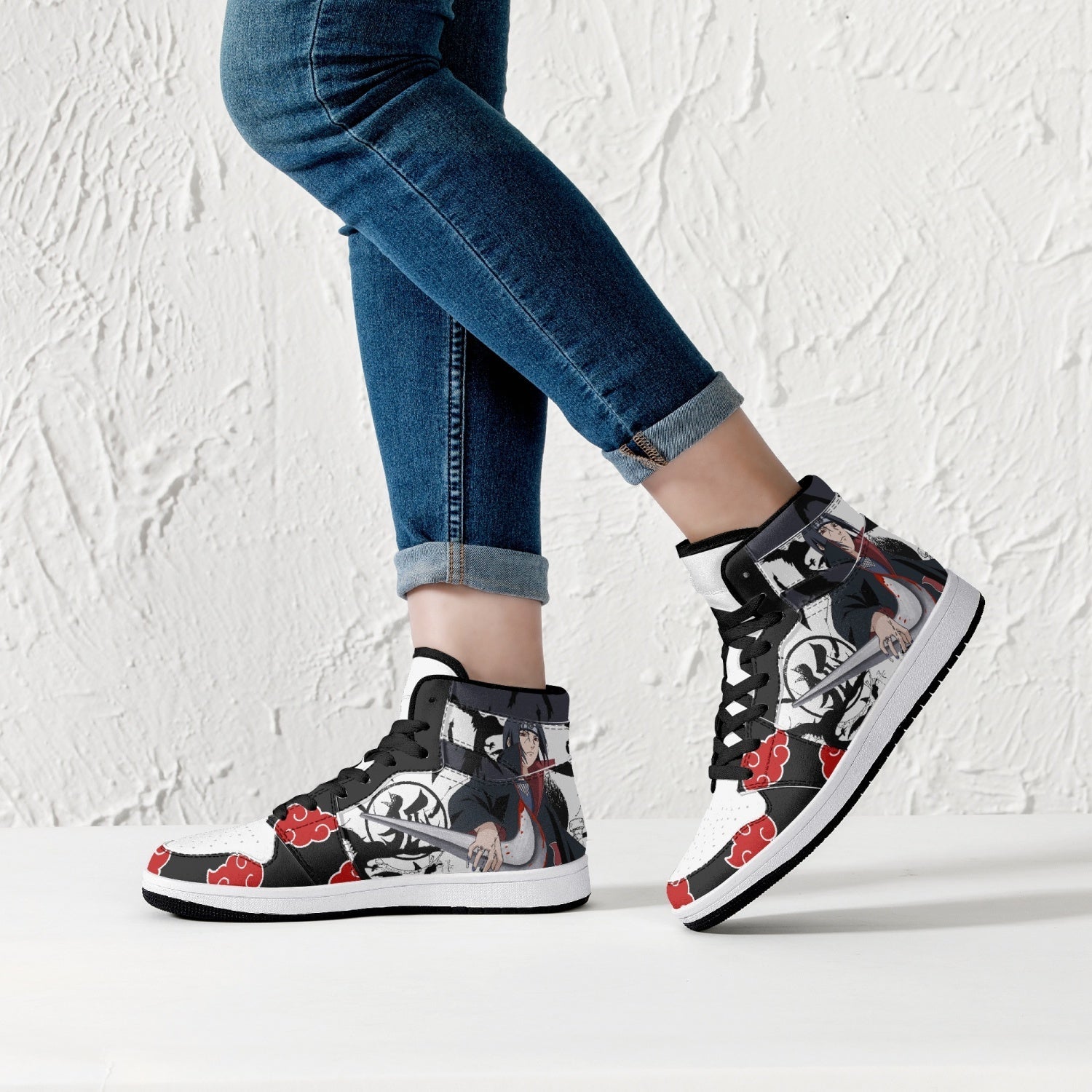 Itachi Uchiha V2 Naruto Mid 1 Basketball Shoes