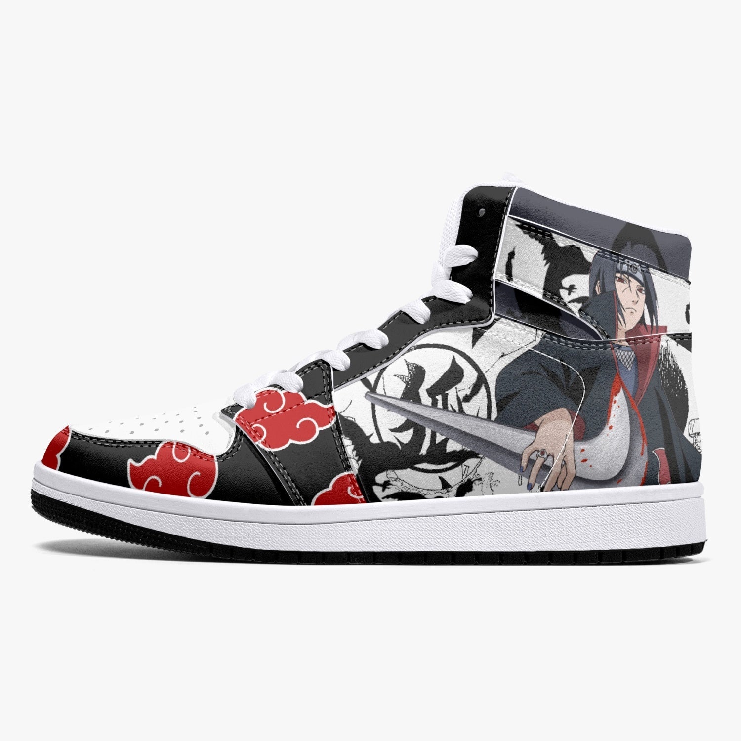 Itachi Uchiha V2 Naruto Mid 1 Basketball Shoes