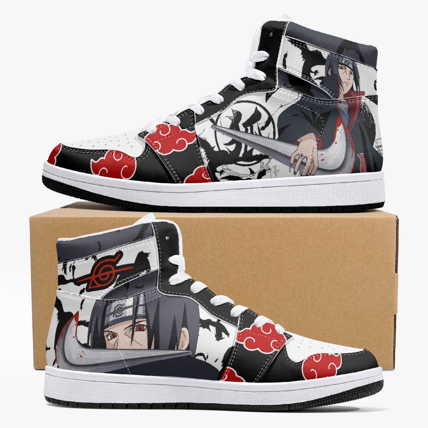 Itachi Uchiha V2 Naruto Mid 1 Basketball Shoes