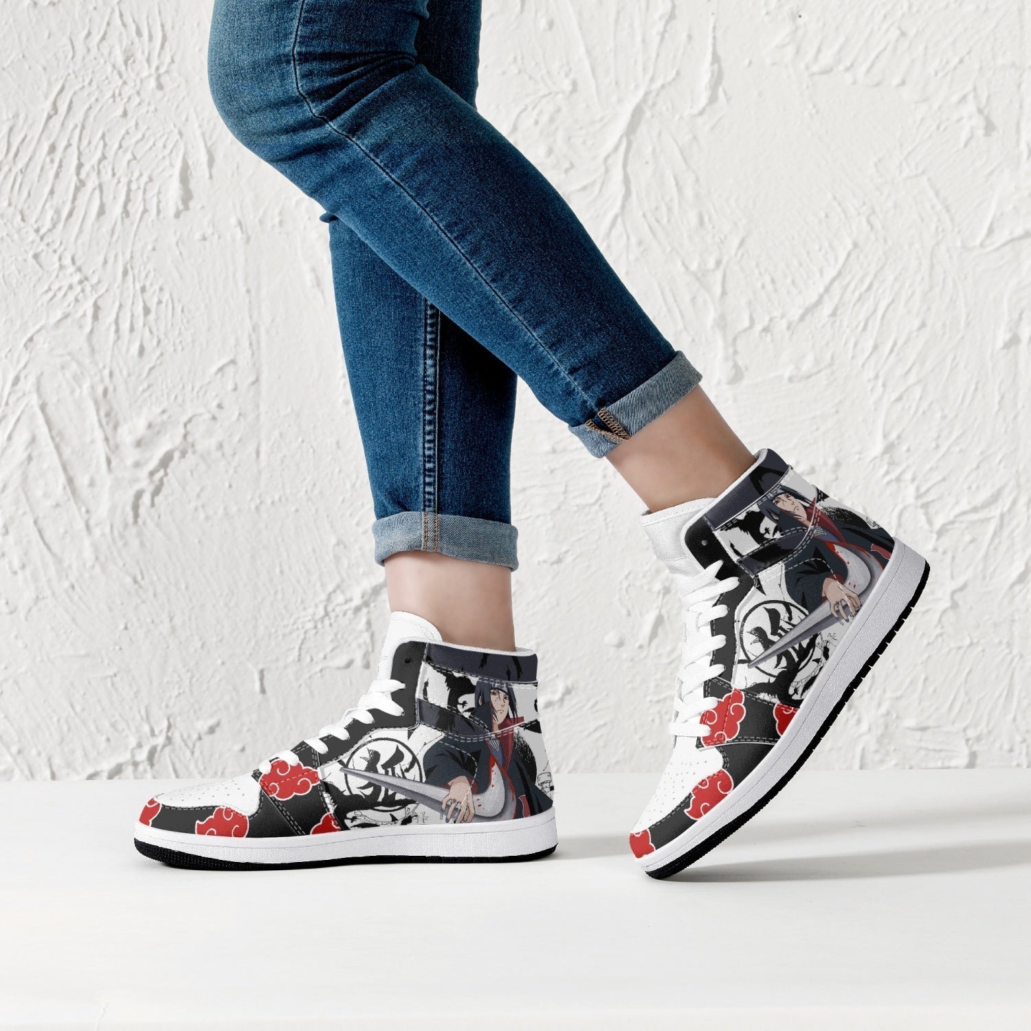 Itachi Uchiha V2 Naruto Mid 1 Basketball Shoes