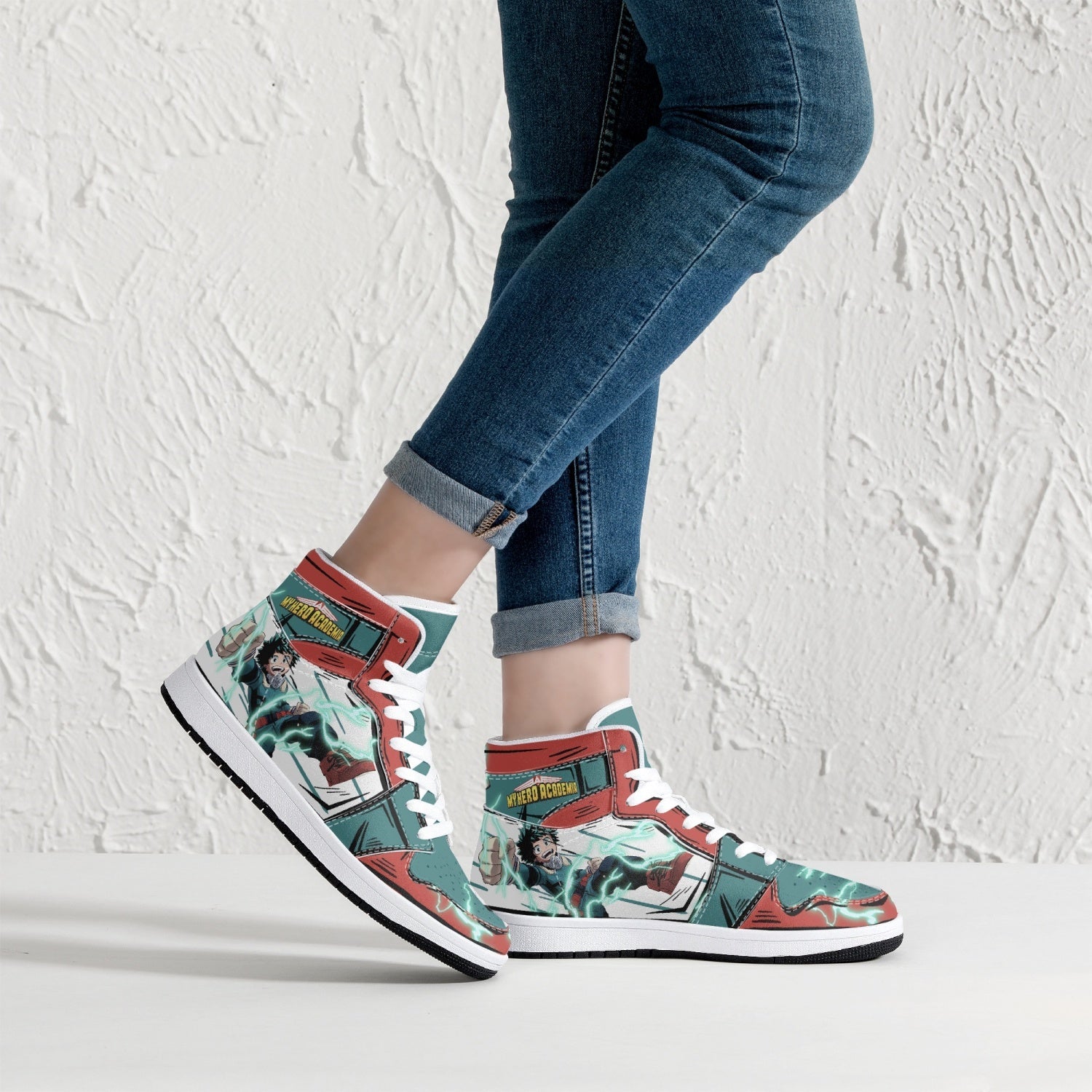 Izuku Midoriya - Deku My Hero Mid 1 Basketball Shoes