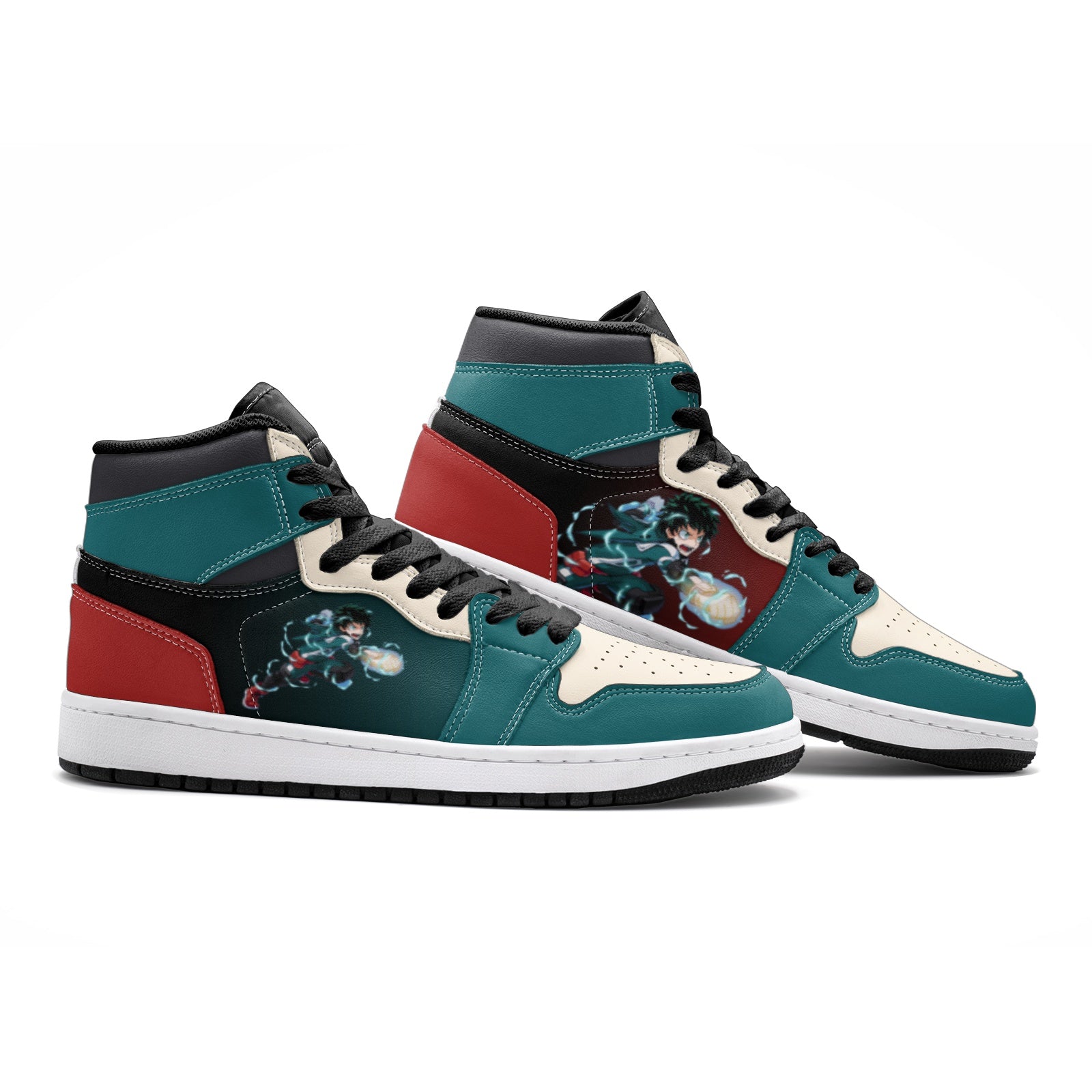 Izuku Midoriya My Hero Mid 1 Basketball Shoes