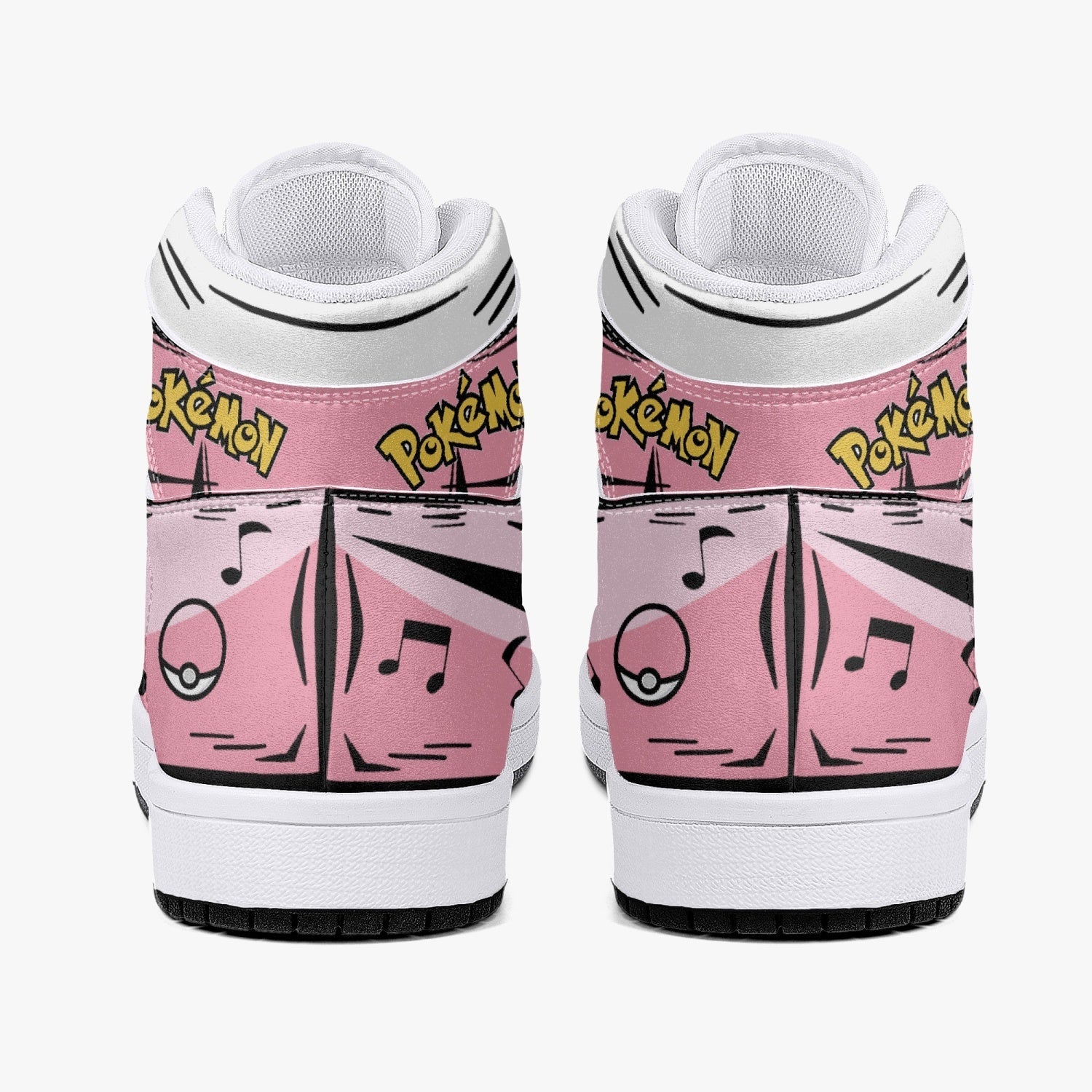 Jigglypuff Pokemon Mid 1 Basketball Shoes