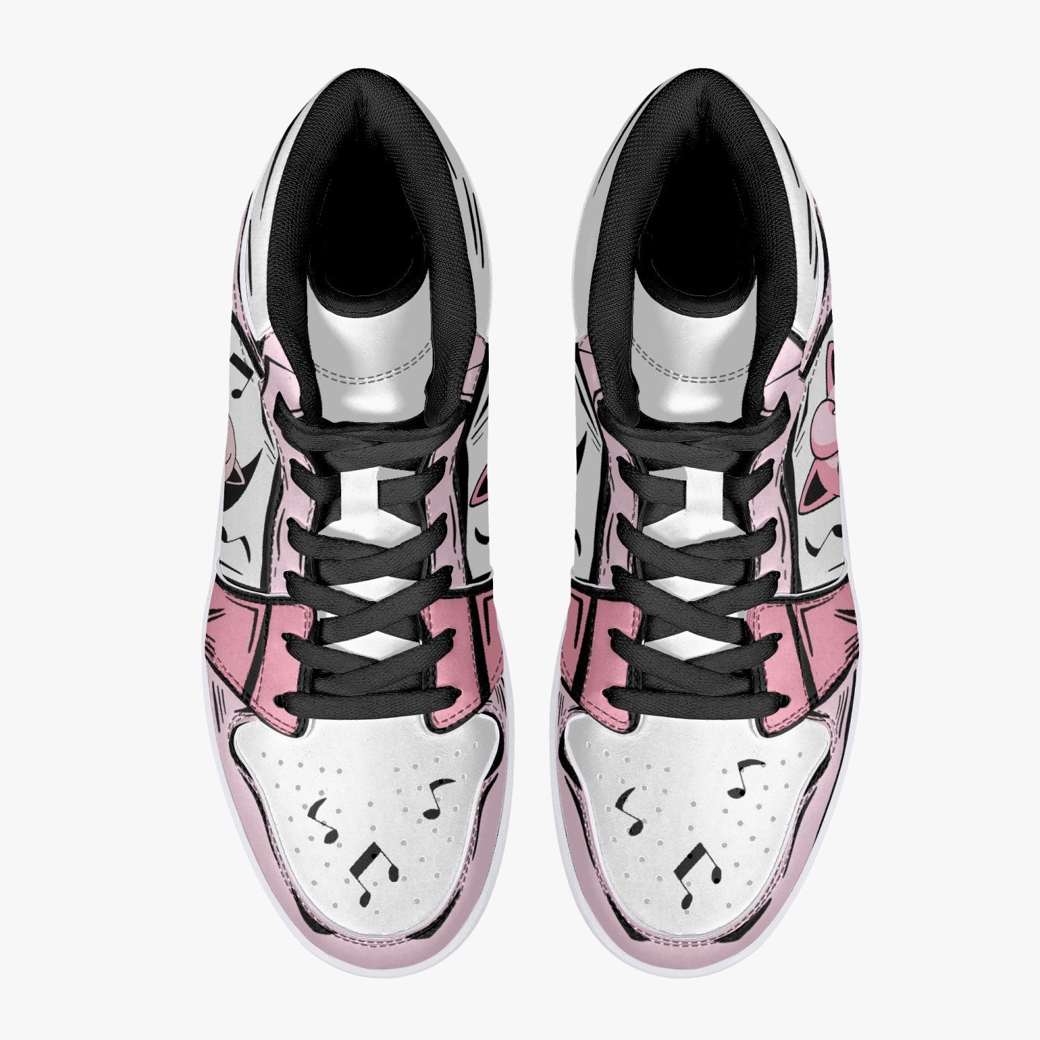 Jigglypuff Pokemon Mid 1 Basketball Shoes