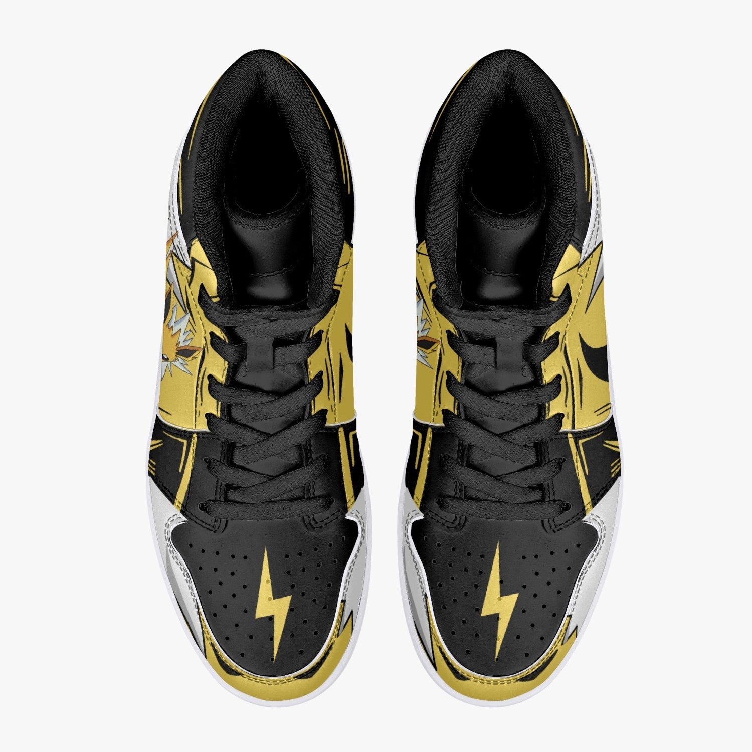 Jolteon Pokemon Mid 1 Basketball Shoes