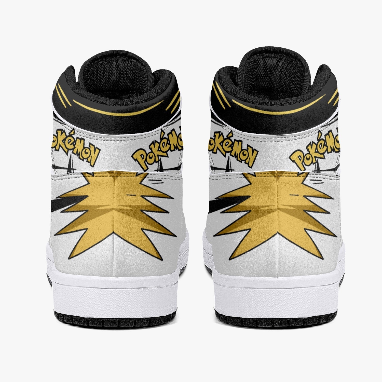 Jolteon Pokemon Mid 1 Basketball Shoes