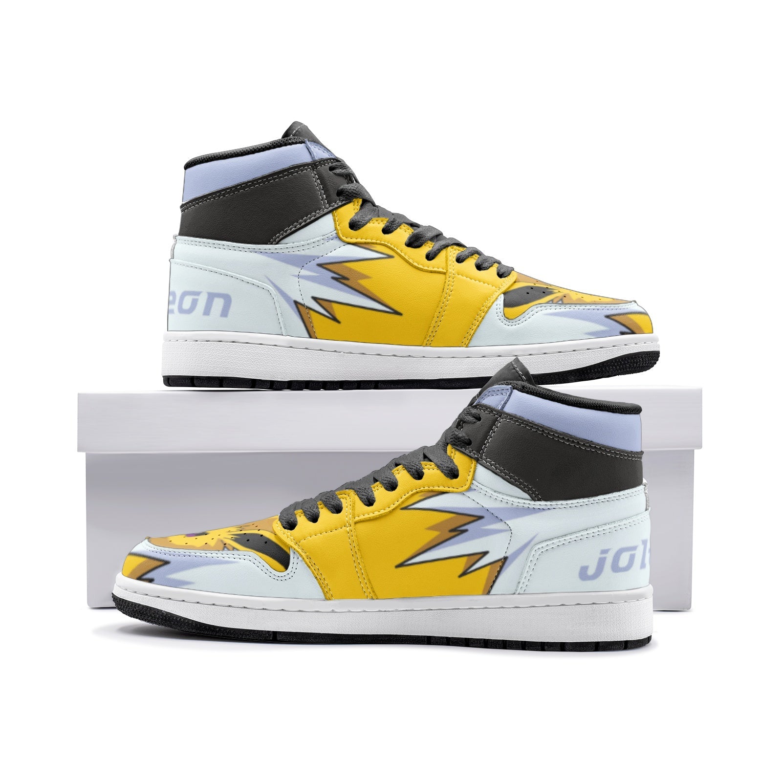 Jolteon Pokemon V2 Mid 1 Basketball Shoes