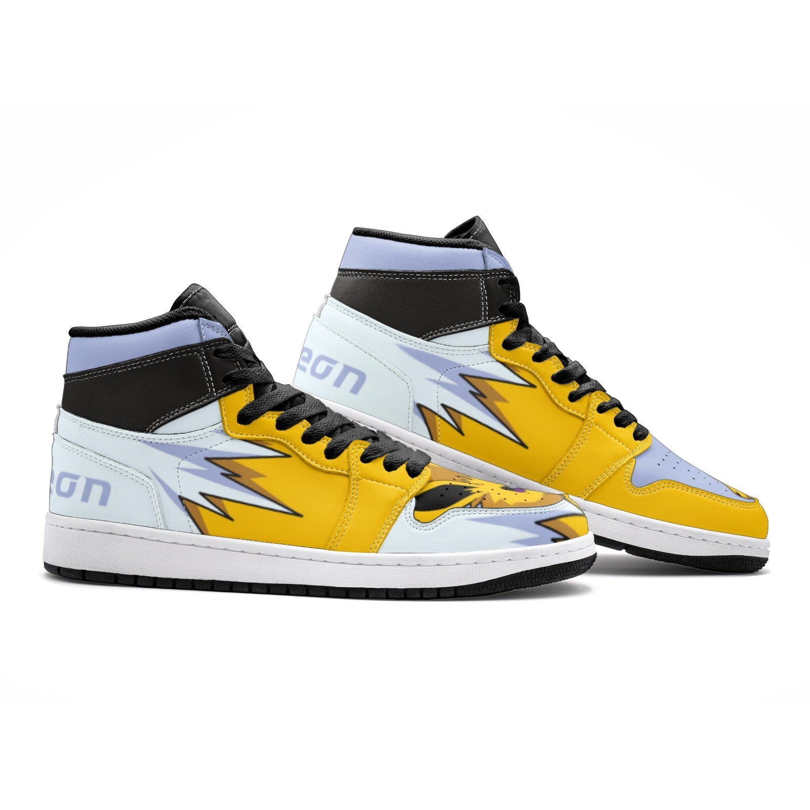 Jolteon Pokemon V2 Mid 1 Basketball Shoes