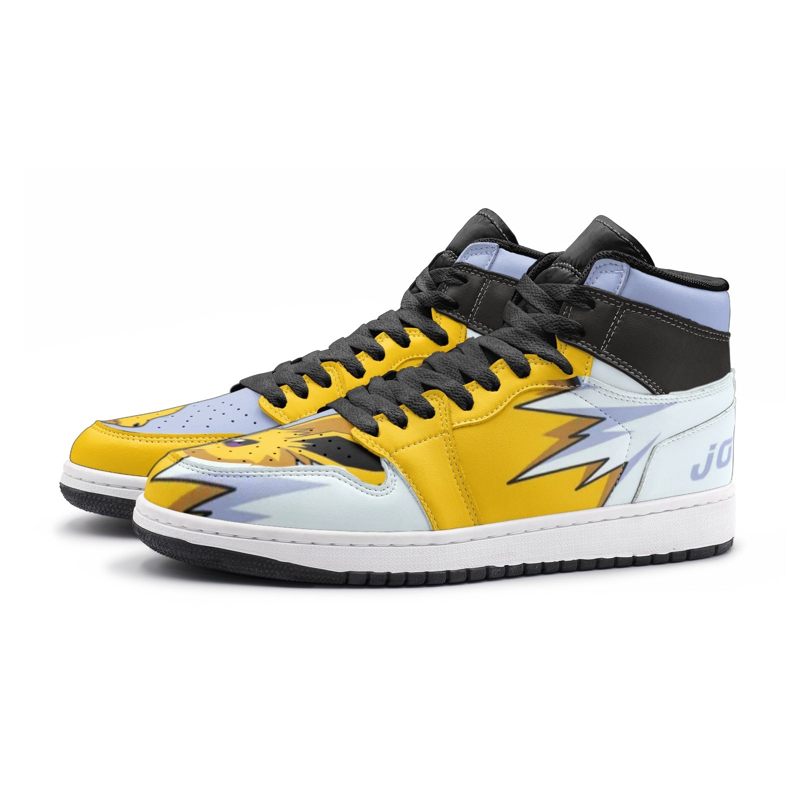 Jolteon Pokemon V2 Mid 1 Basketball Shoes