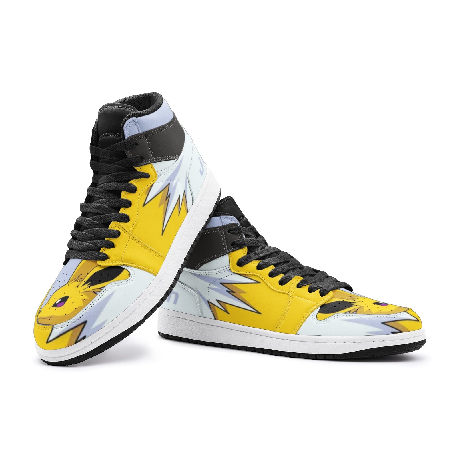 Jolteon Pokemon V2 Mid 1 Basketball Shoes