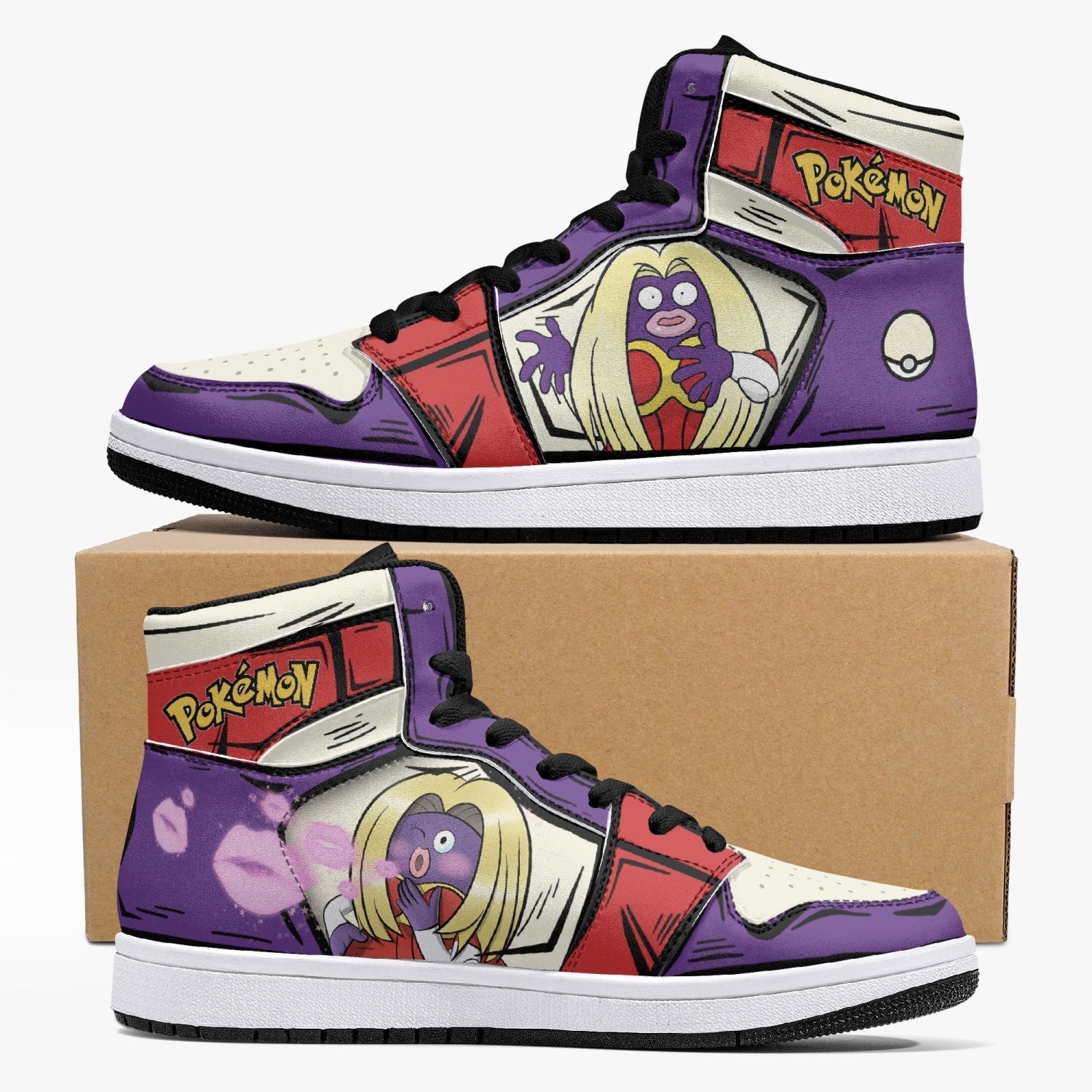 Jynx Pokemon Mid 1 Basketball Shoes