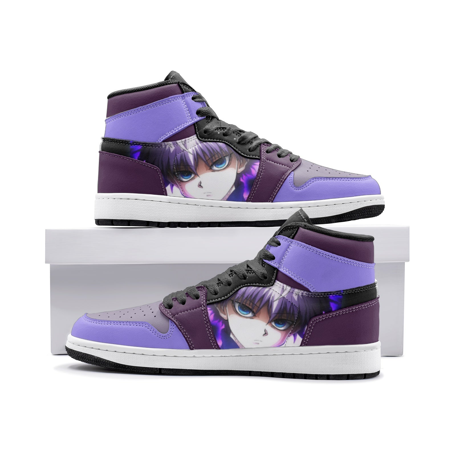 Killua Lightning Palm Hunter x Hunter Mid 1 Basketball Shoes